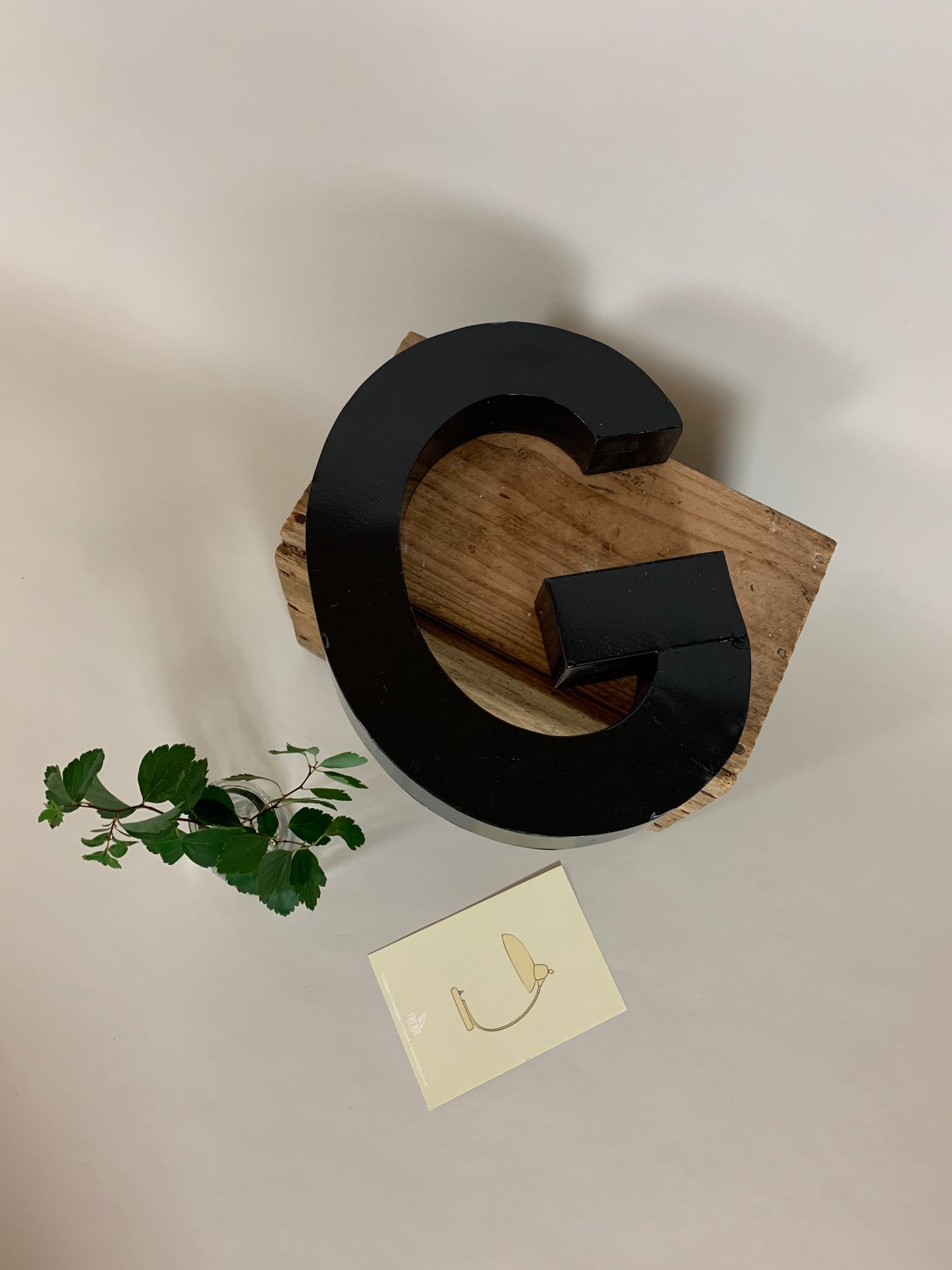 Fassadenbuchstabe G - Schwarz