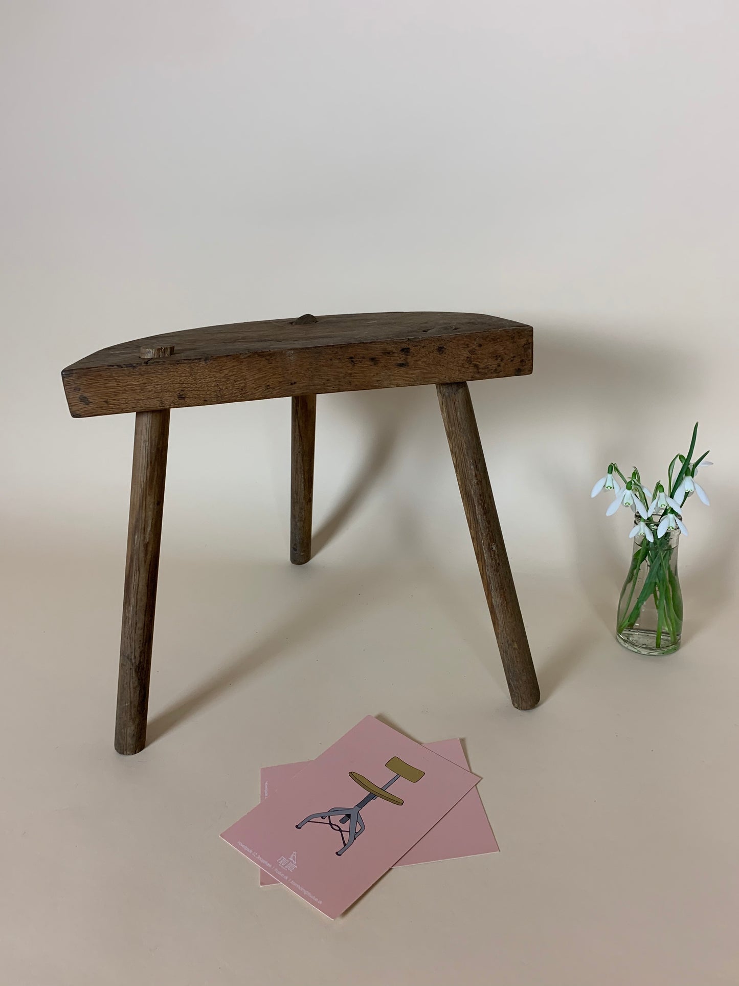 Melkschemel aus Holz