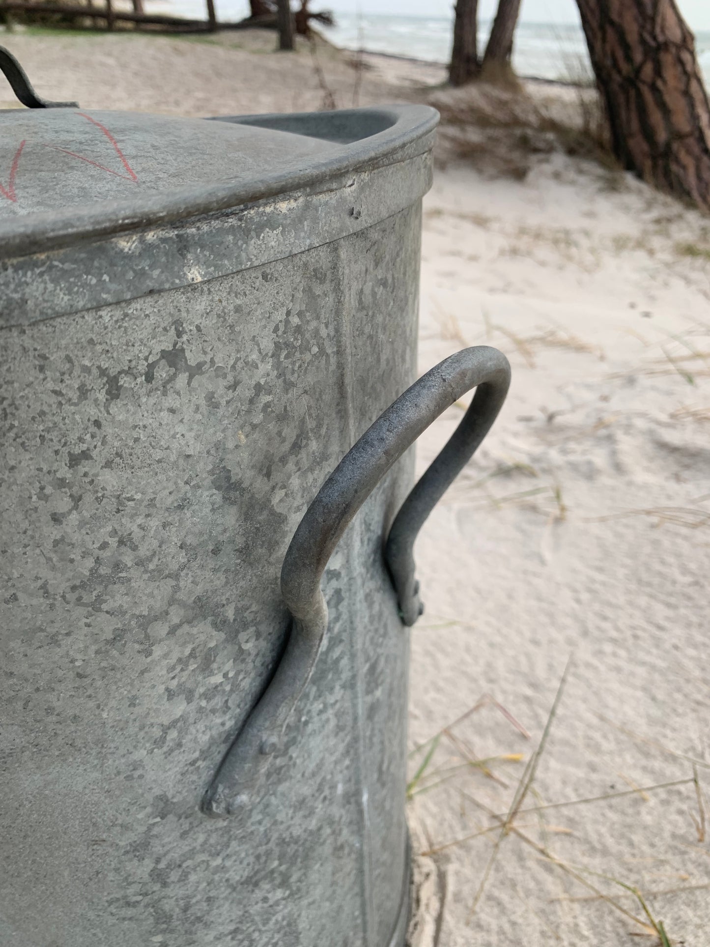 Zinkeimer mit Deckel - Glud und Marstrand