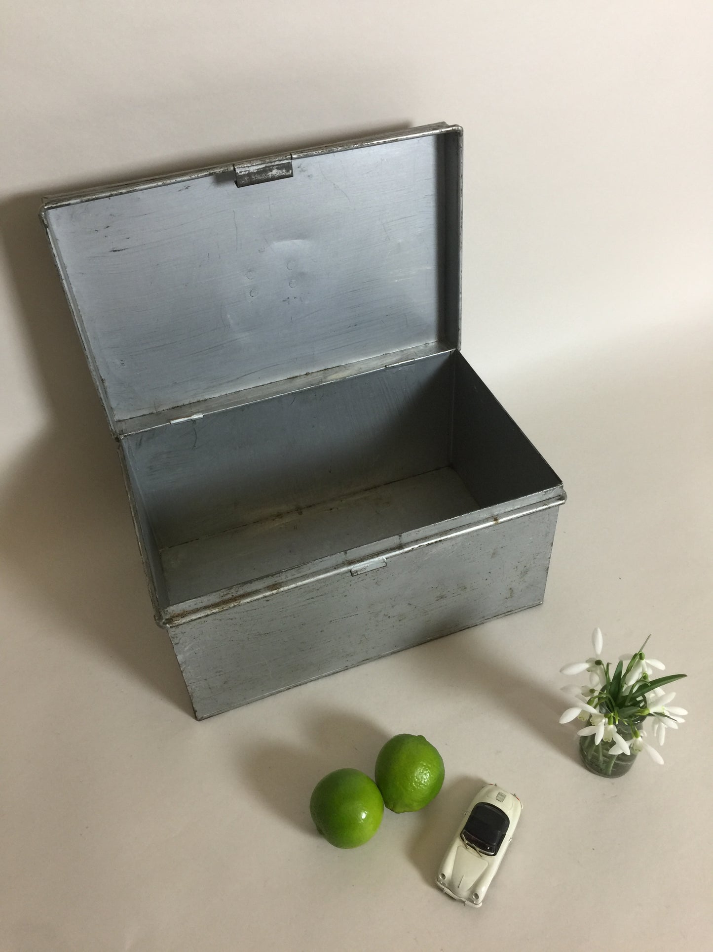 Schöne Metalldose mit Deckel