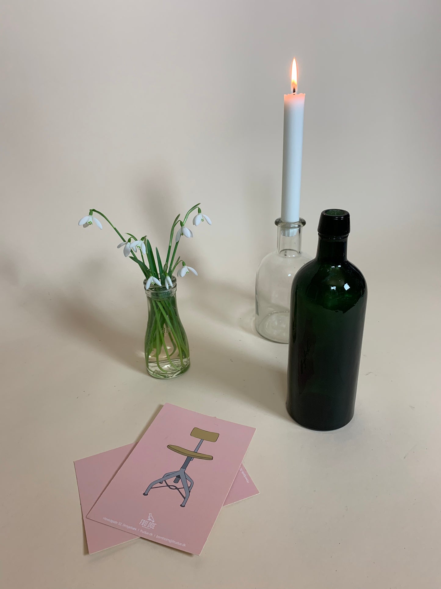 Dekorative grüne Flasche
