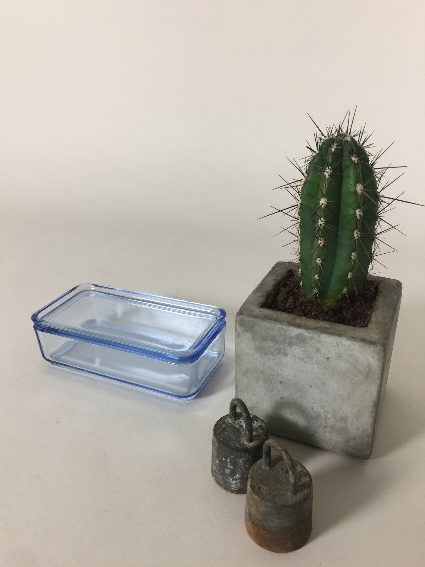 Schönes und altes Vorratsglas mit Deckel