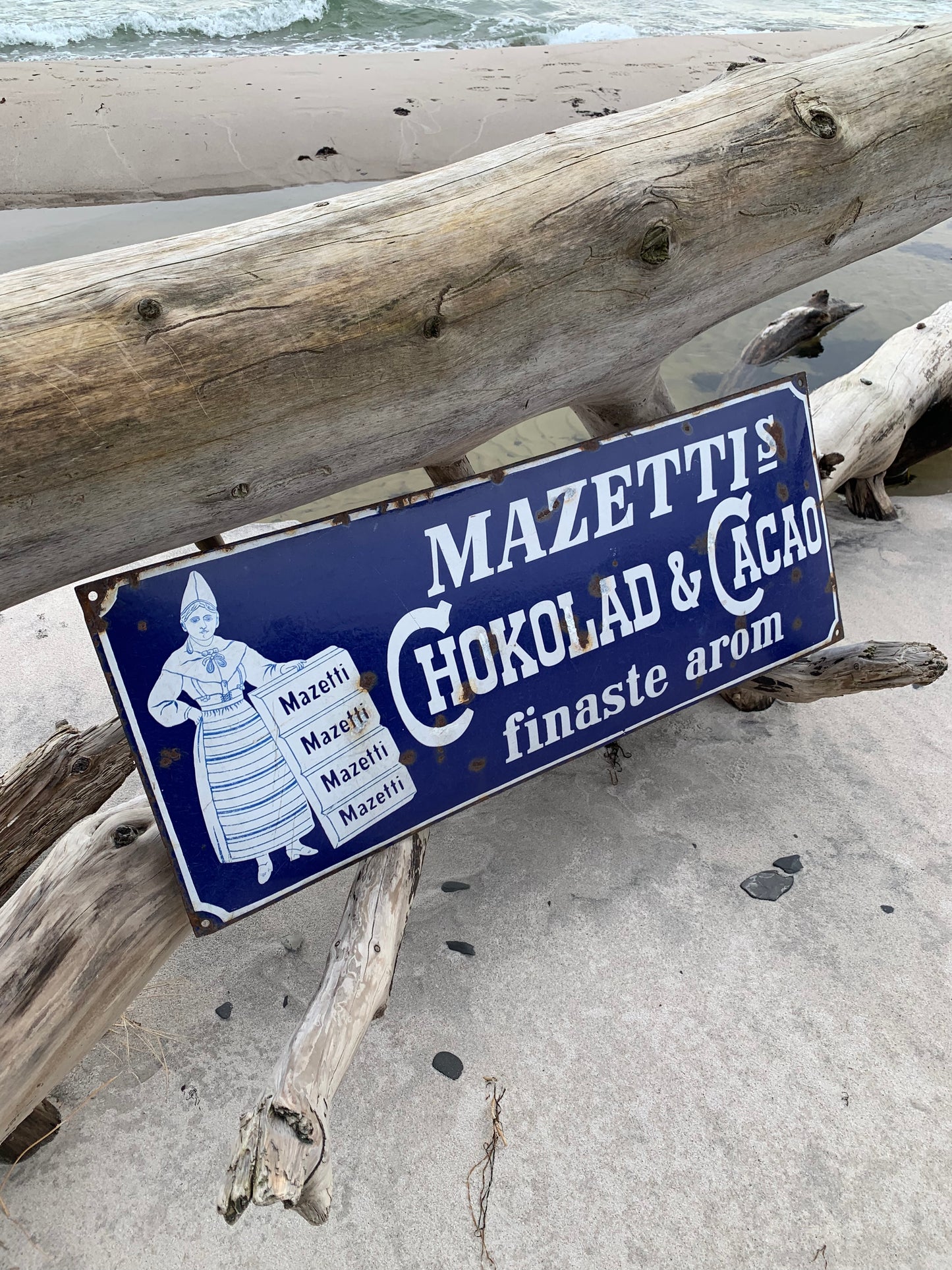 Emailleschild - Mazetti