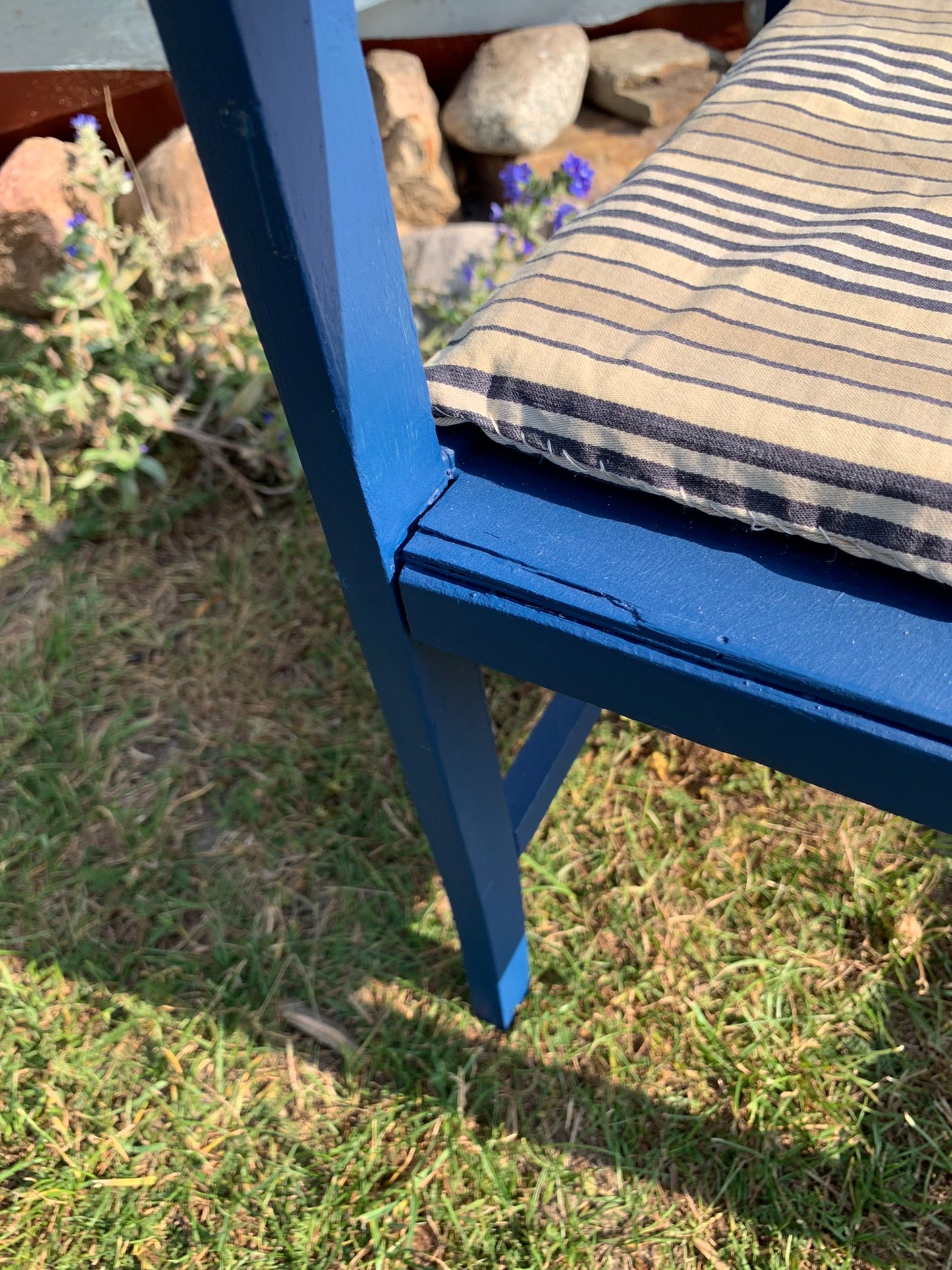 Kaare klint Kinderstuhl in Blau mit Kissen