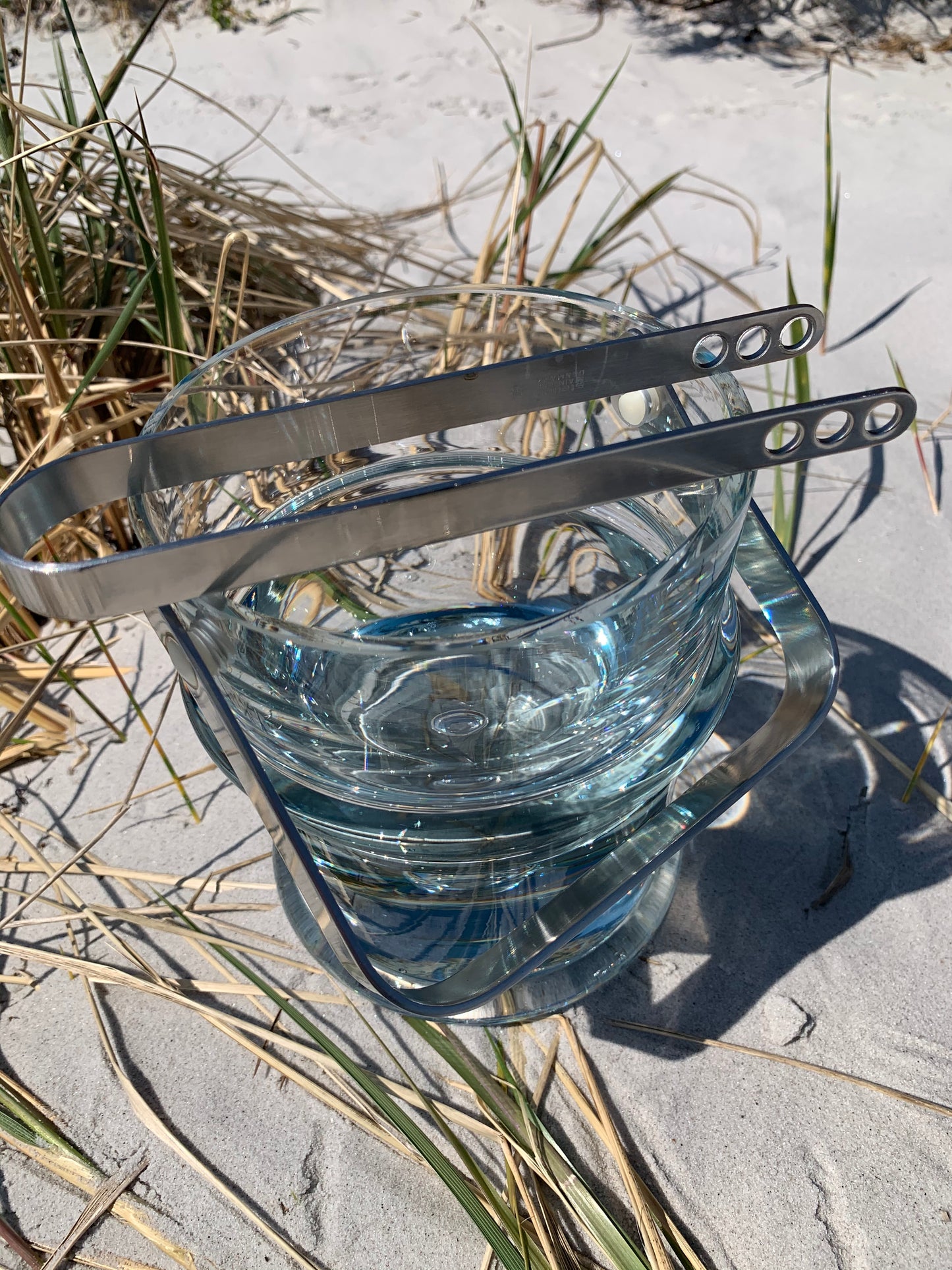 Holmegaard Eiskübel mit Stelton-Zange
