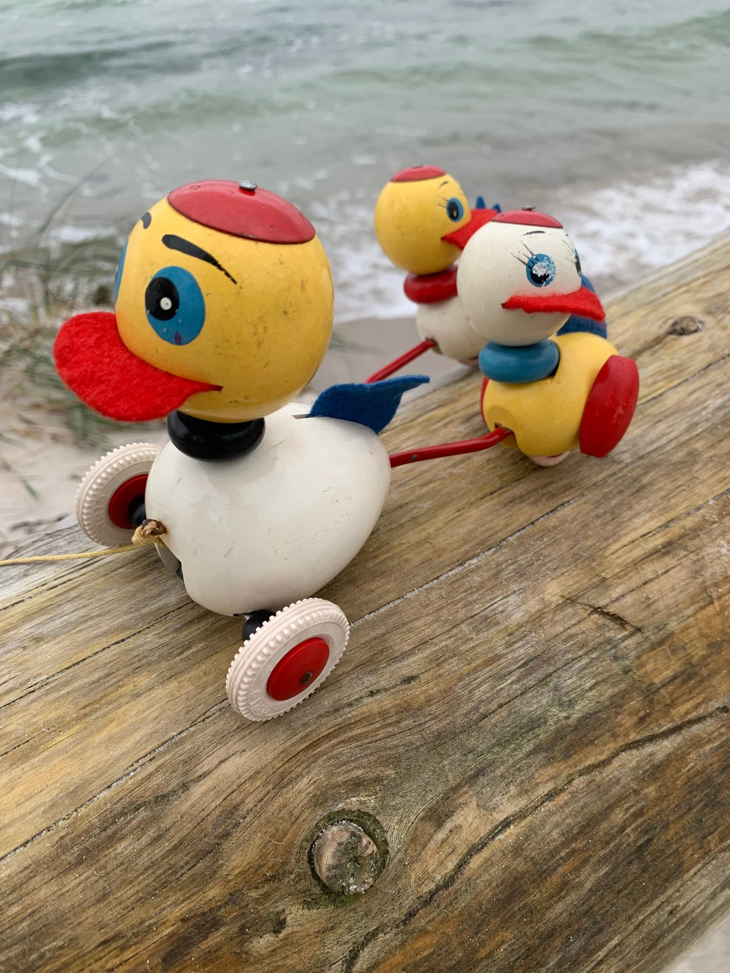 Brio-Ente mit Küken