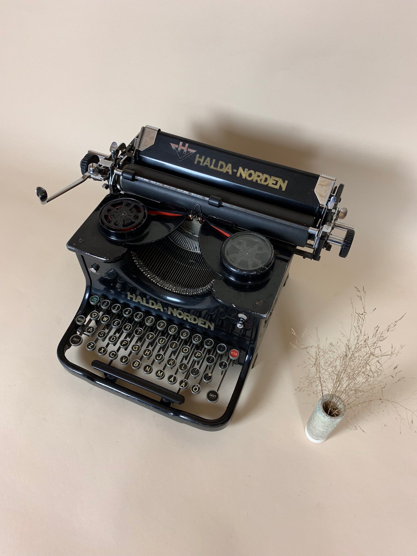 Schreibmaschine Halda - Norden mit schöner Patina