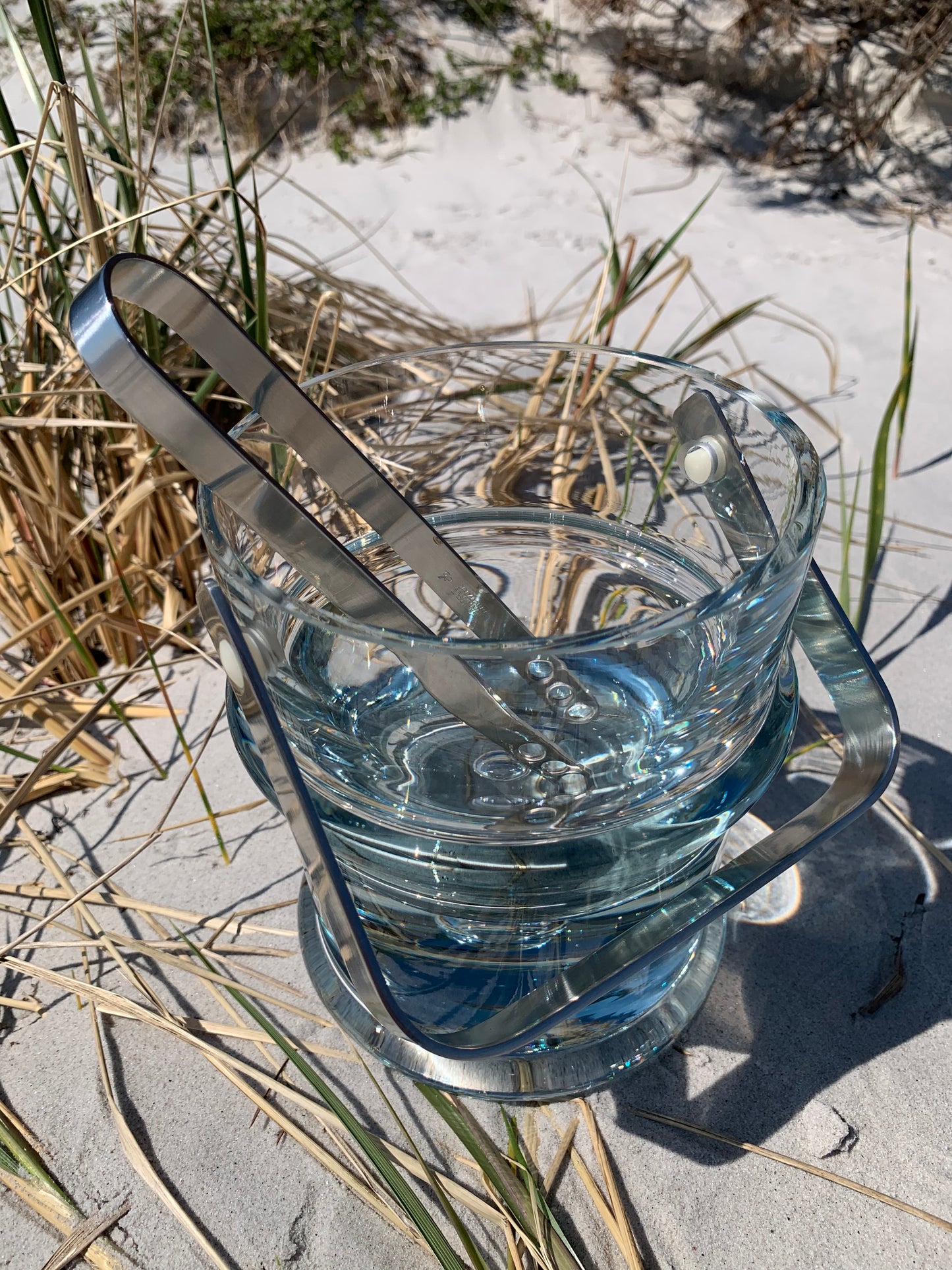 Holmegaard Eiskübel mit Stelton-Zange