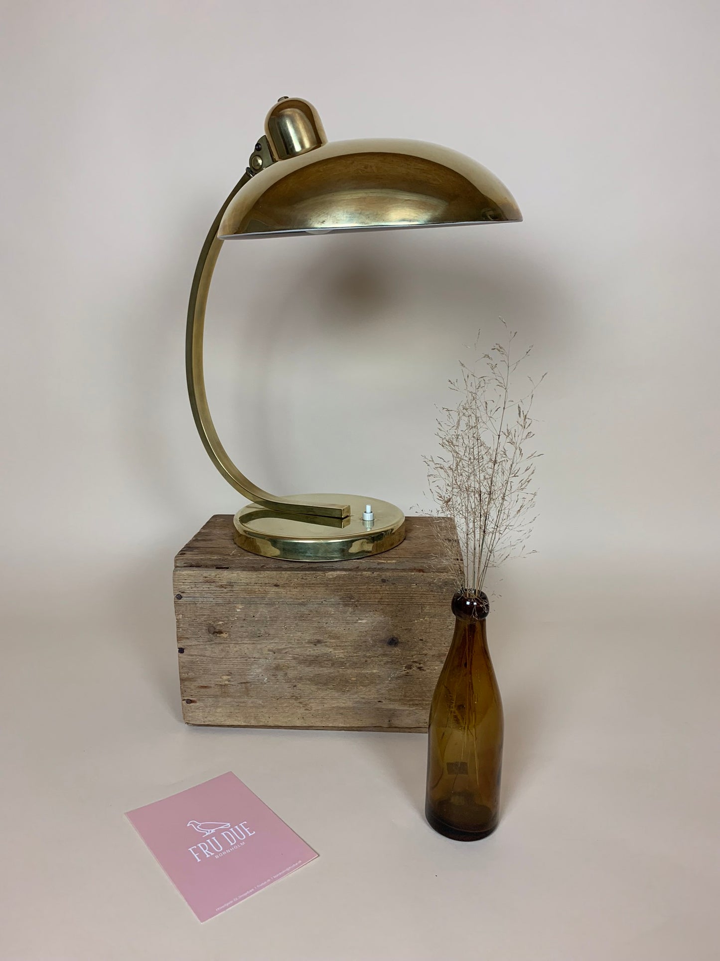 Schöne Christian Dell Tischlampe aus Messing Modell 6750