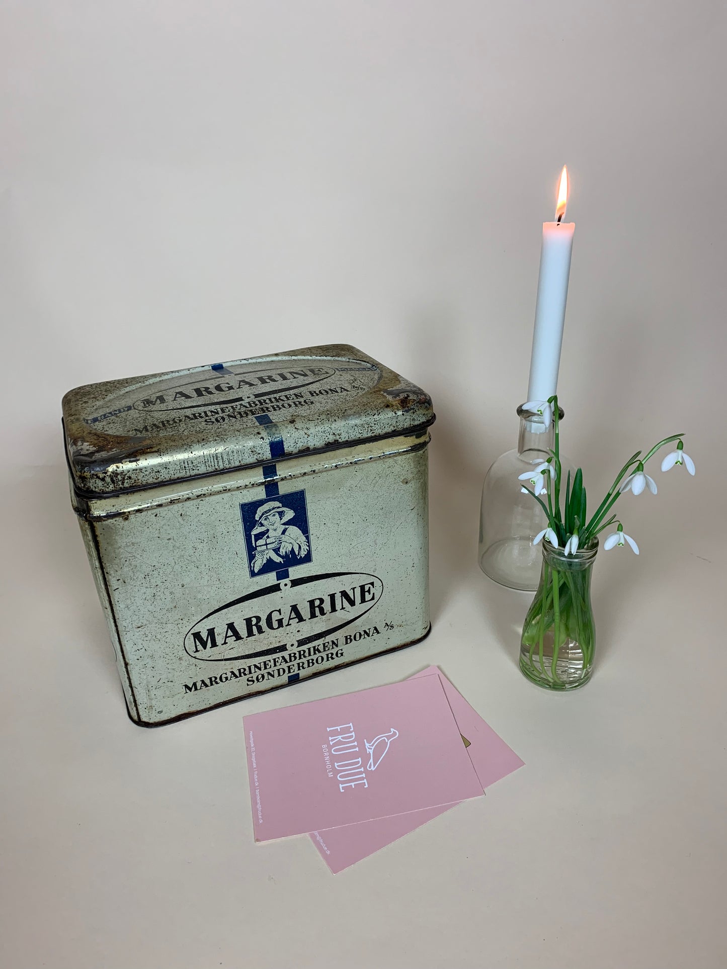 Schöne alte Margarinedose aus Sønderborg