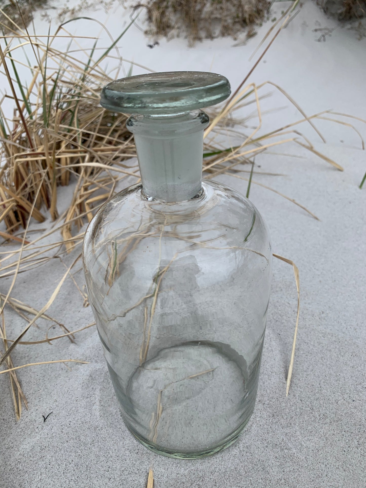 Apothekerflasche aus Klarglas