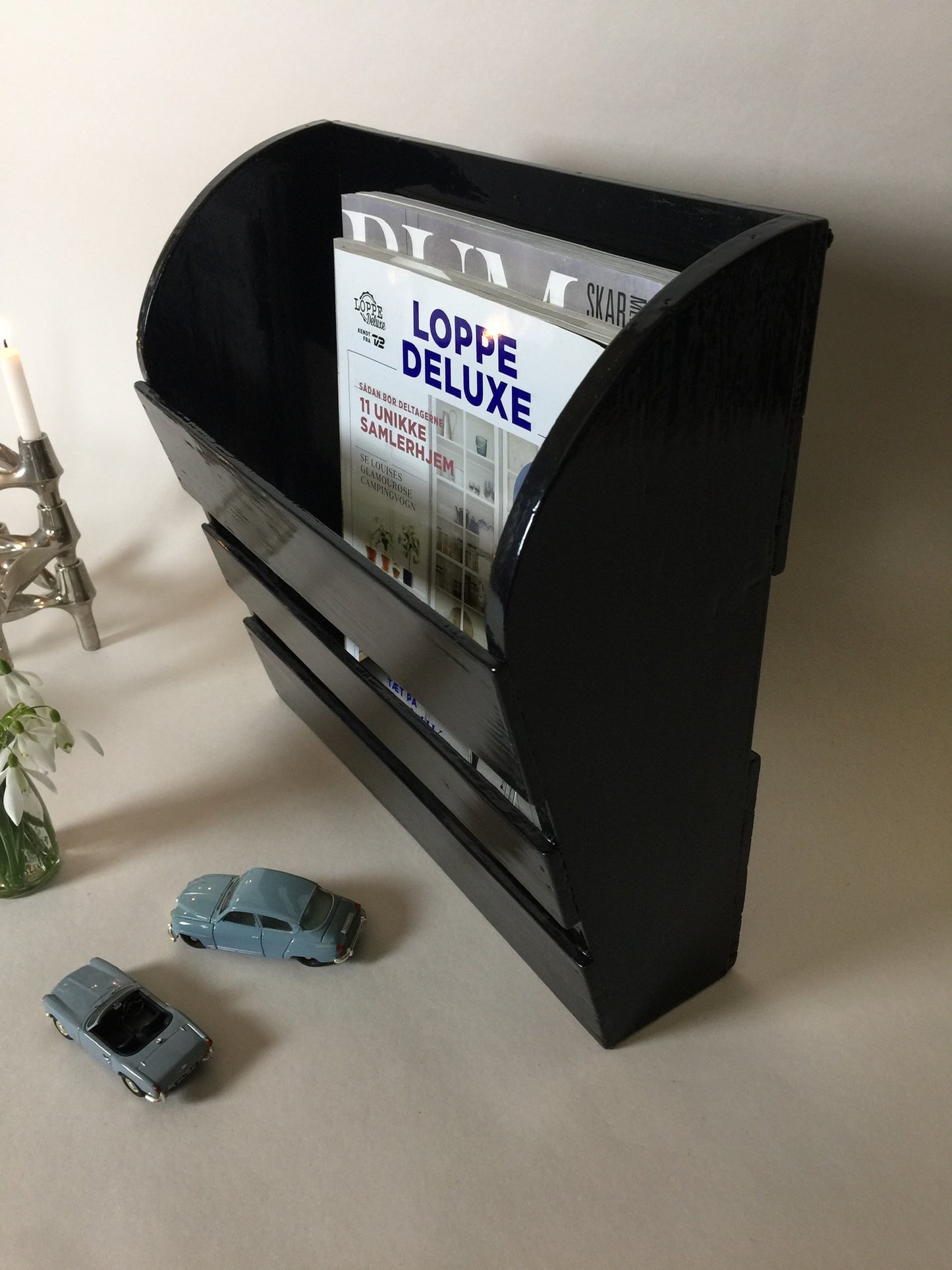 Super schöner Zeitschriftenhalter