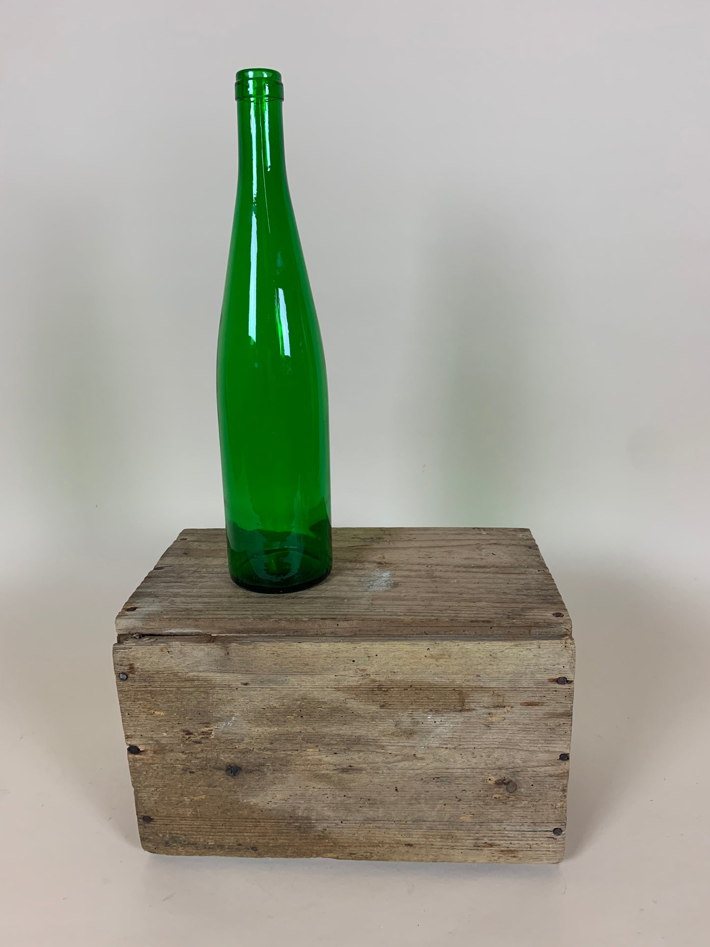 Grüne Glasflasche