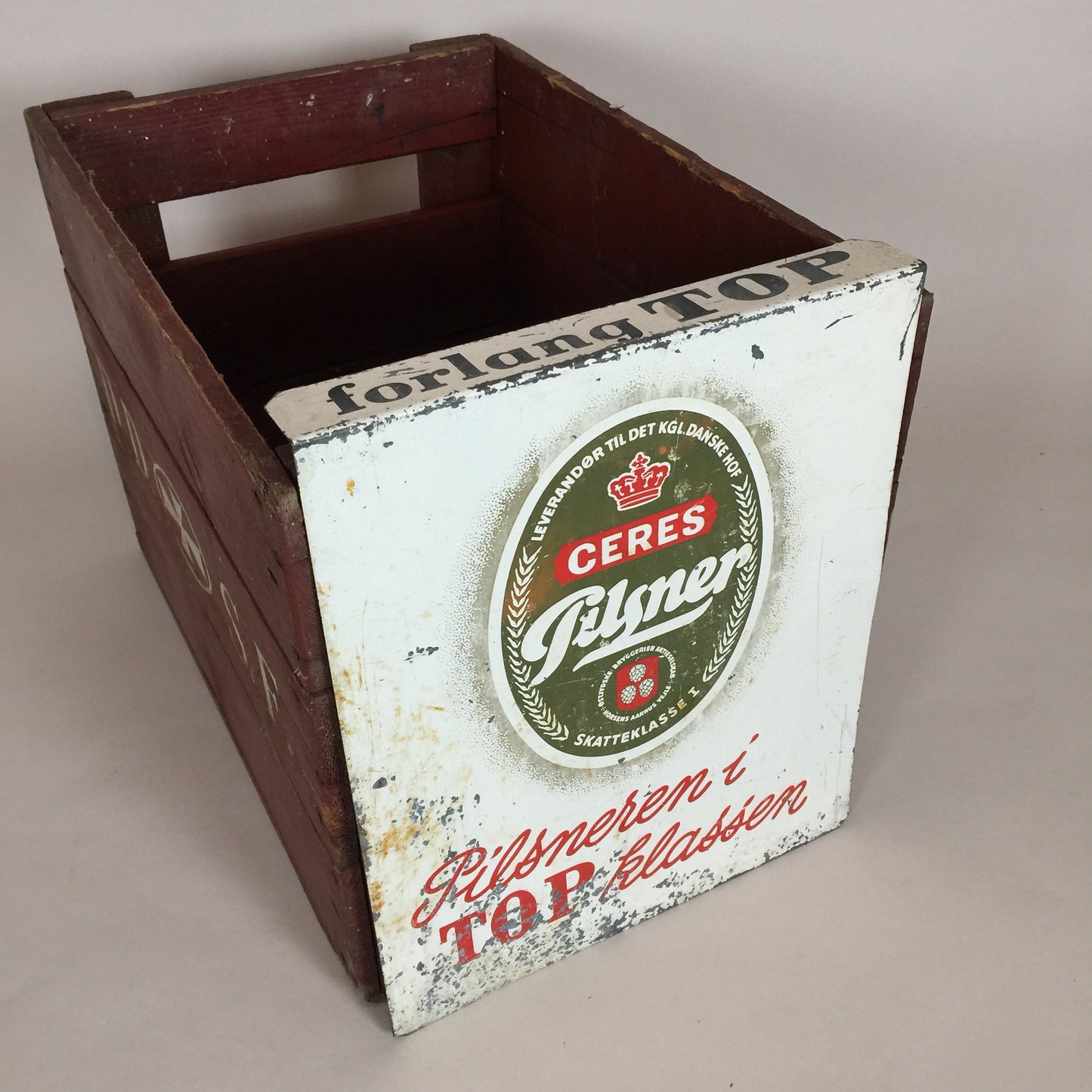 Schilder für alte Bierkisten aus Holz
