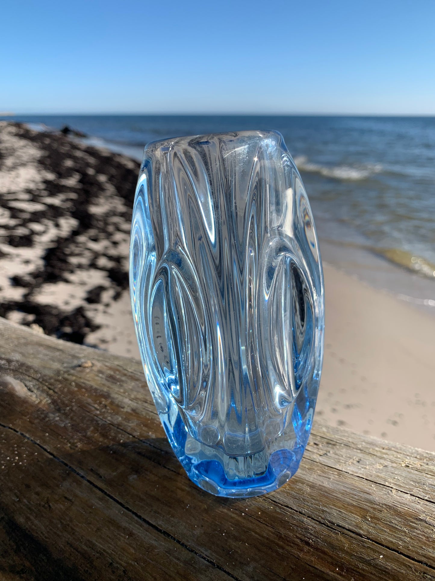 Dekorative Glasvase - Blau