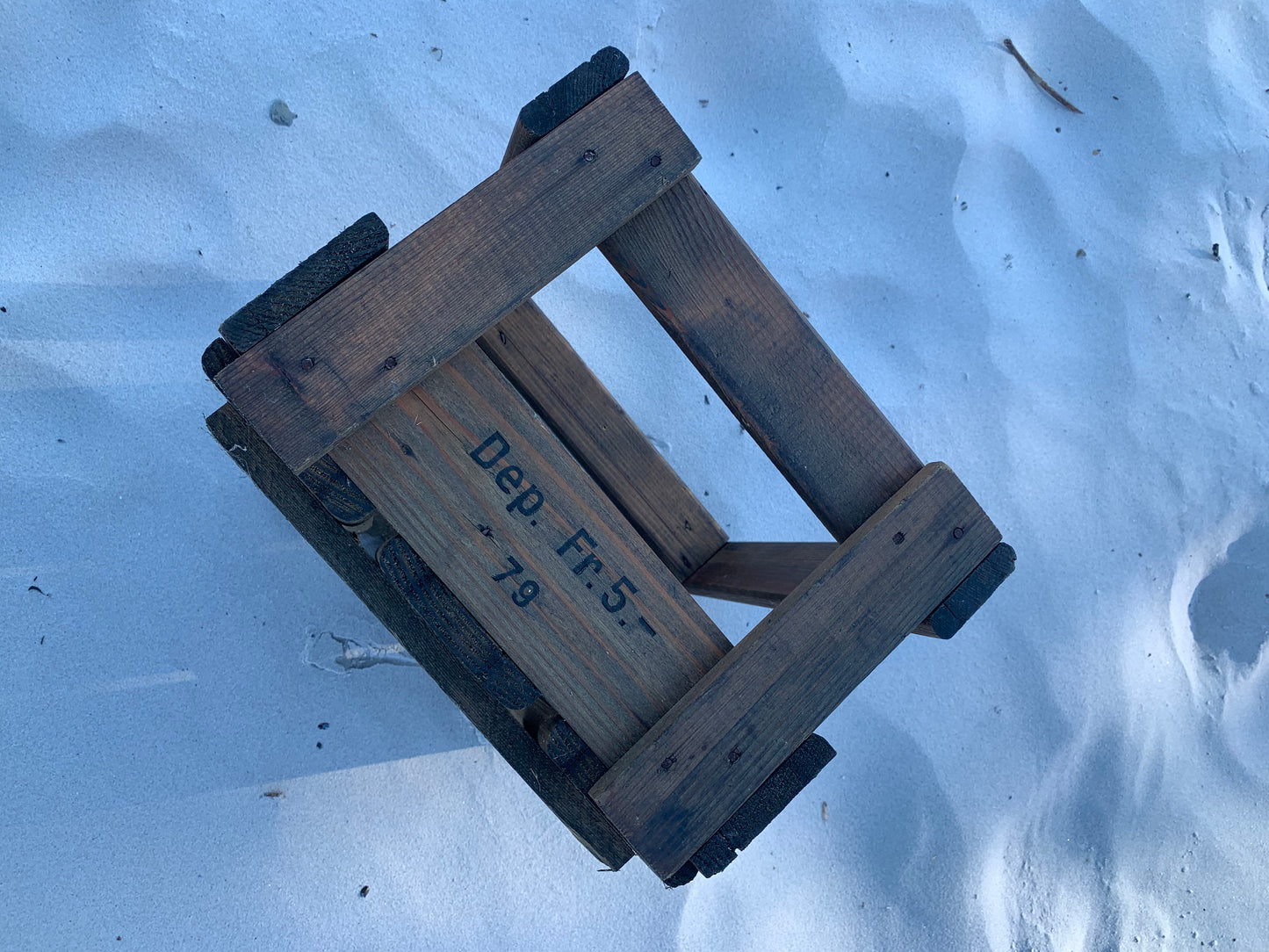 Feine und dekorative Holzkiste aus den 1970er Jahren