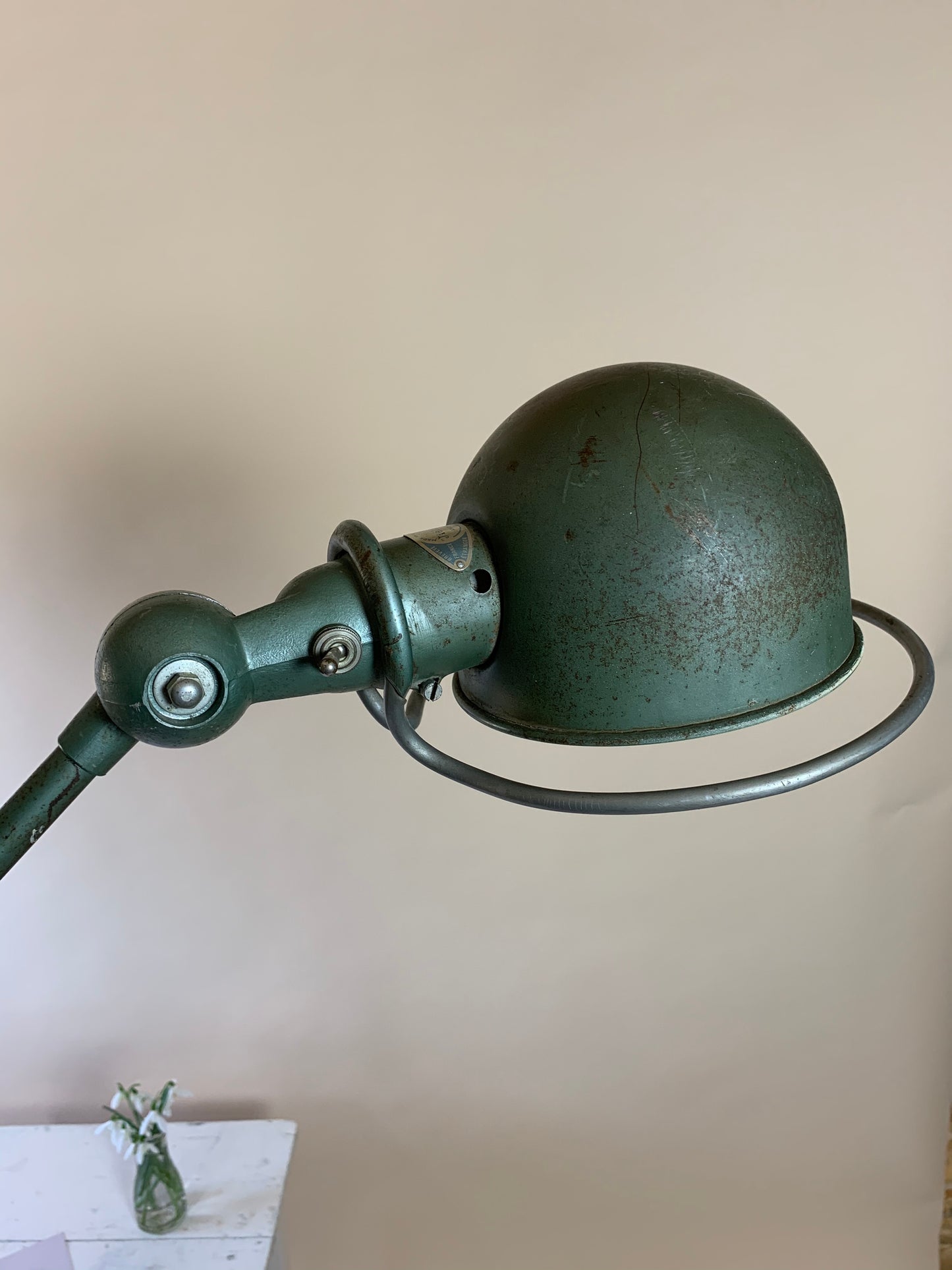 Original grüne Jieldé Stehlampe