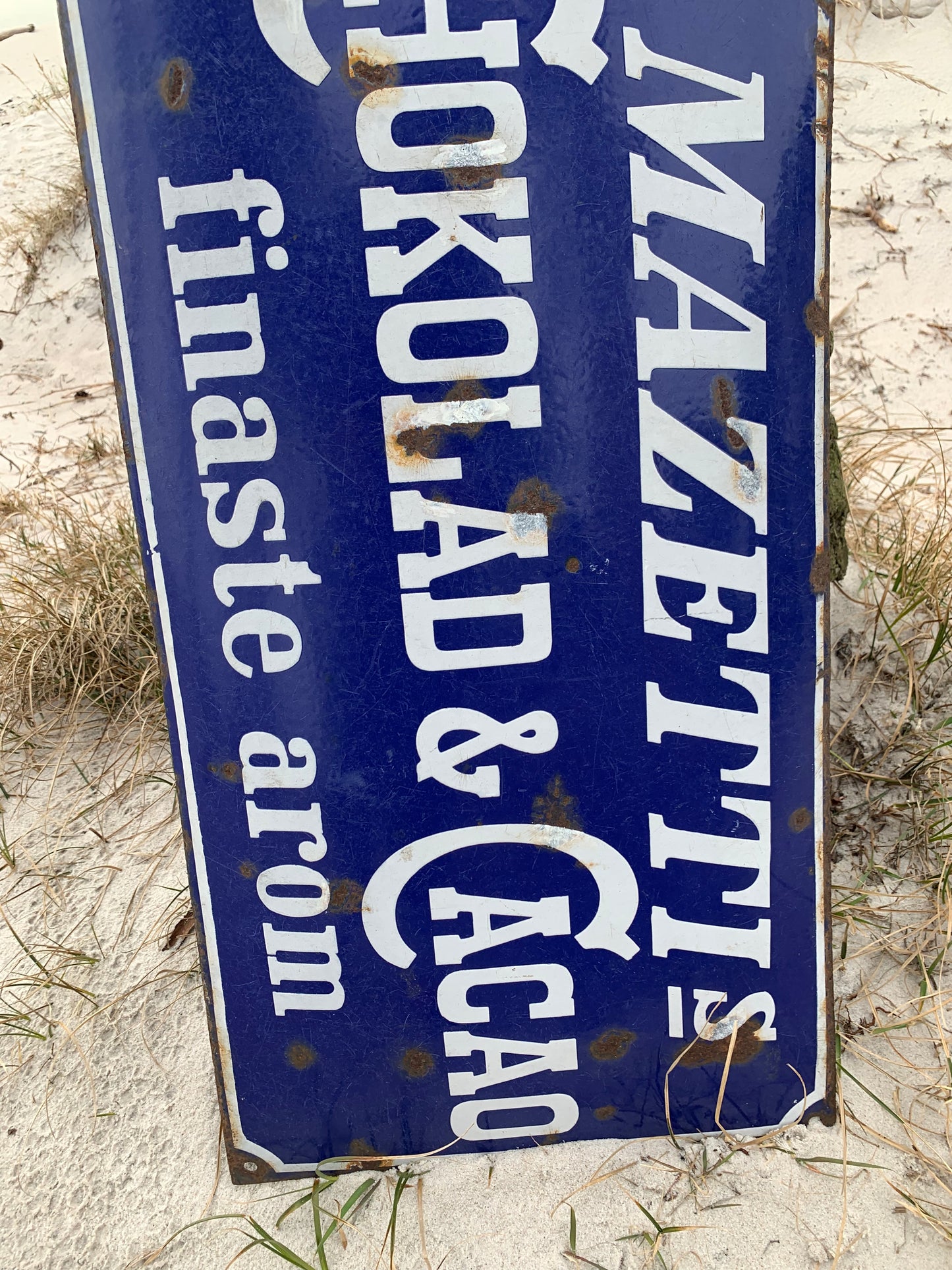 Emailleschild - Mazetti