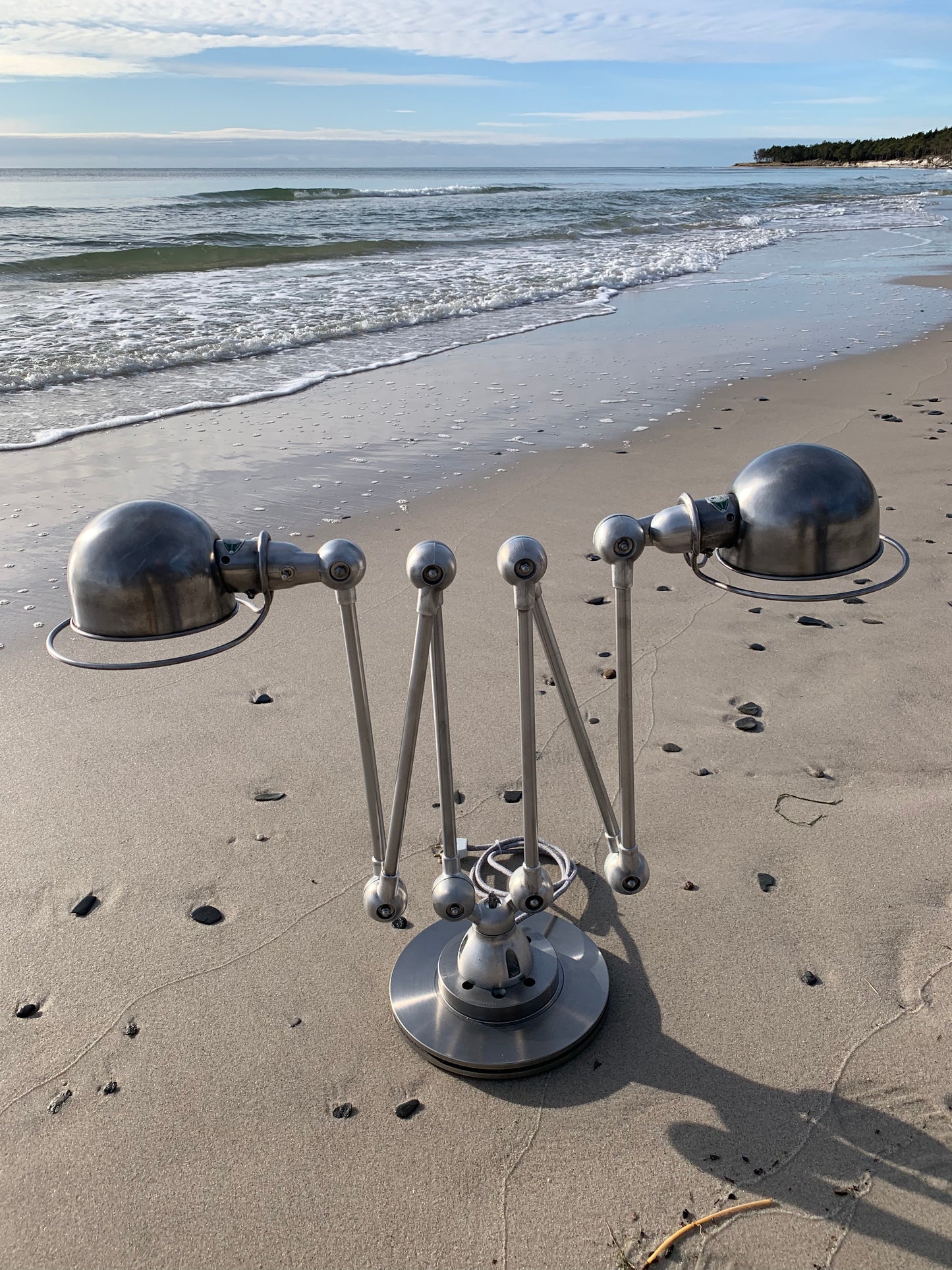 Jieldé Doppel-Steh-/Tischlampe mit 2 x 3 Armen