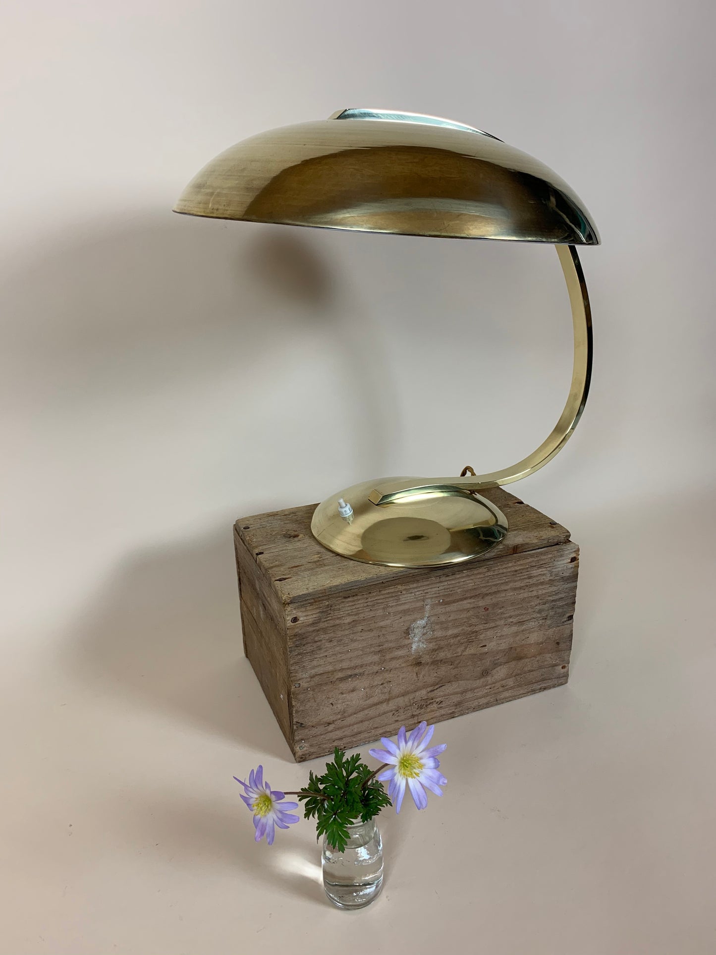 Messinglampe von Hillebrand