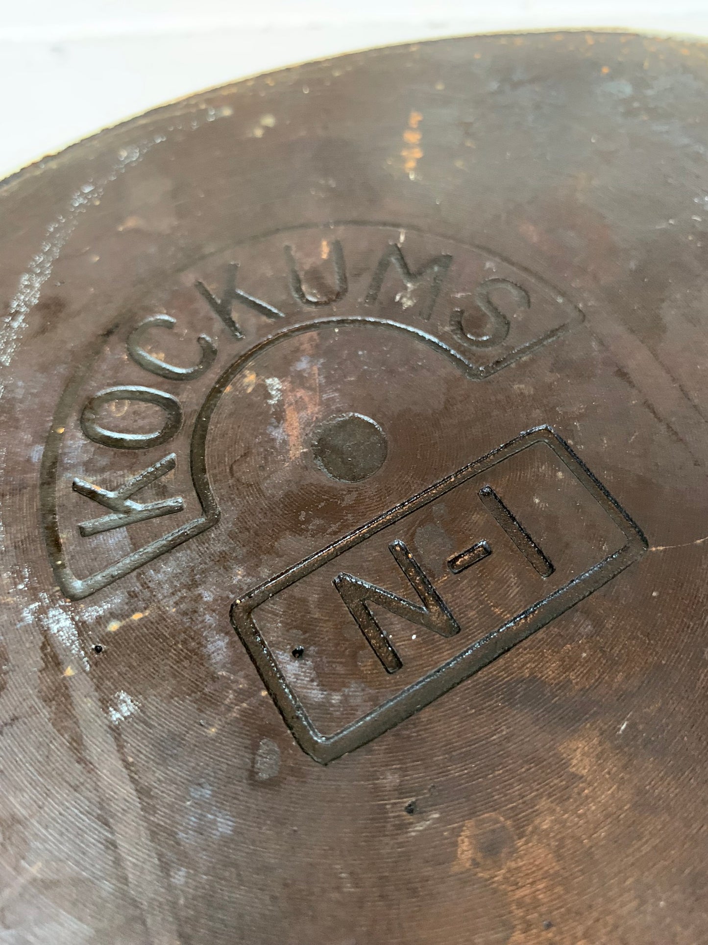 Ovale alte Emailleschale von Kockums