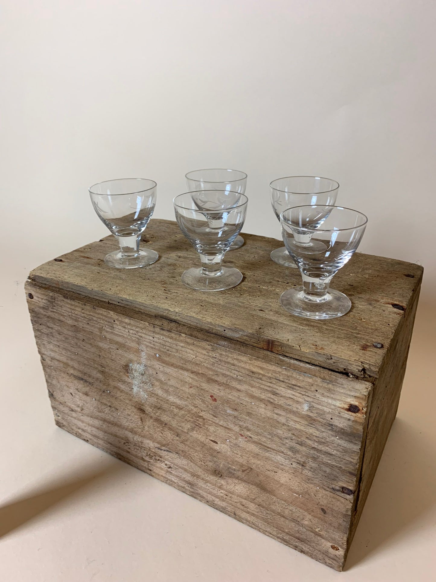 5 kleine feine Gläser - zusammen verkauft, der Preis gilt für alle 5