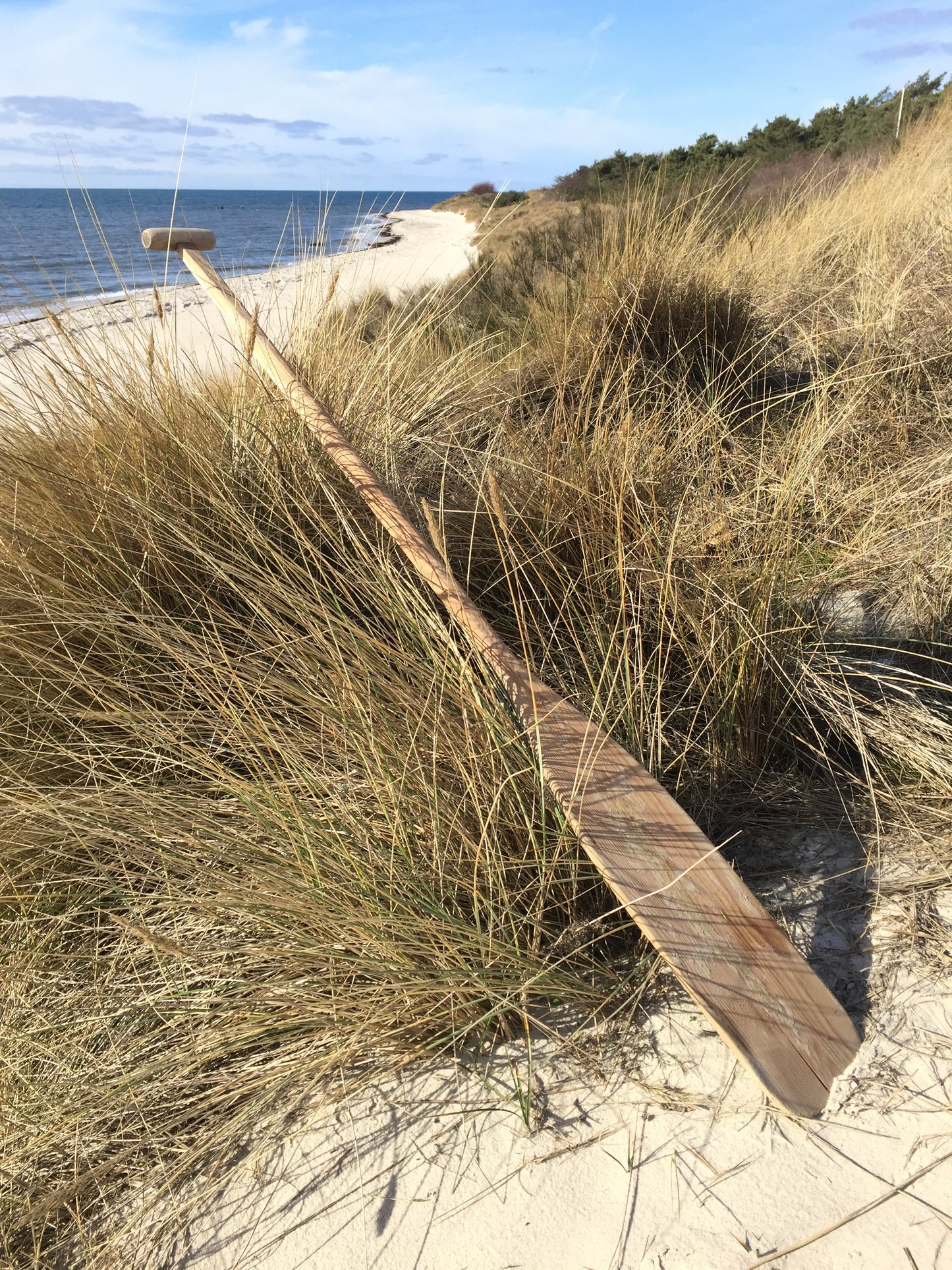 Dekoratives Holzpaddel mit schöner Patina