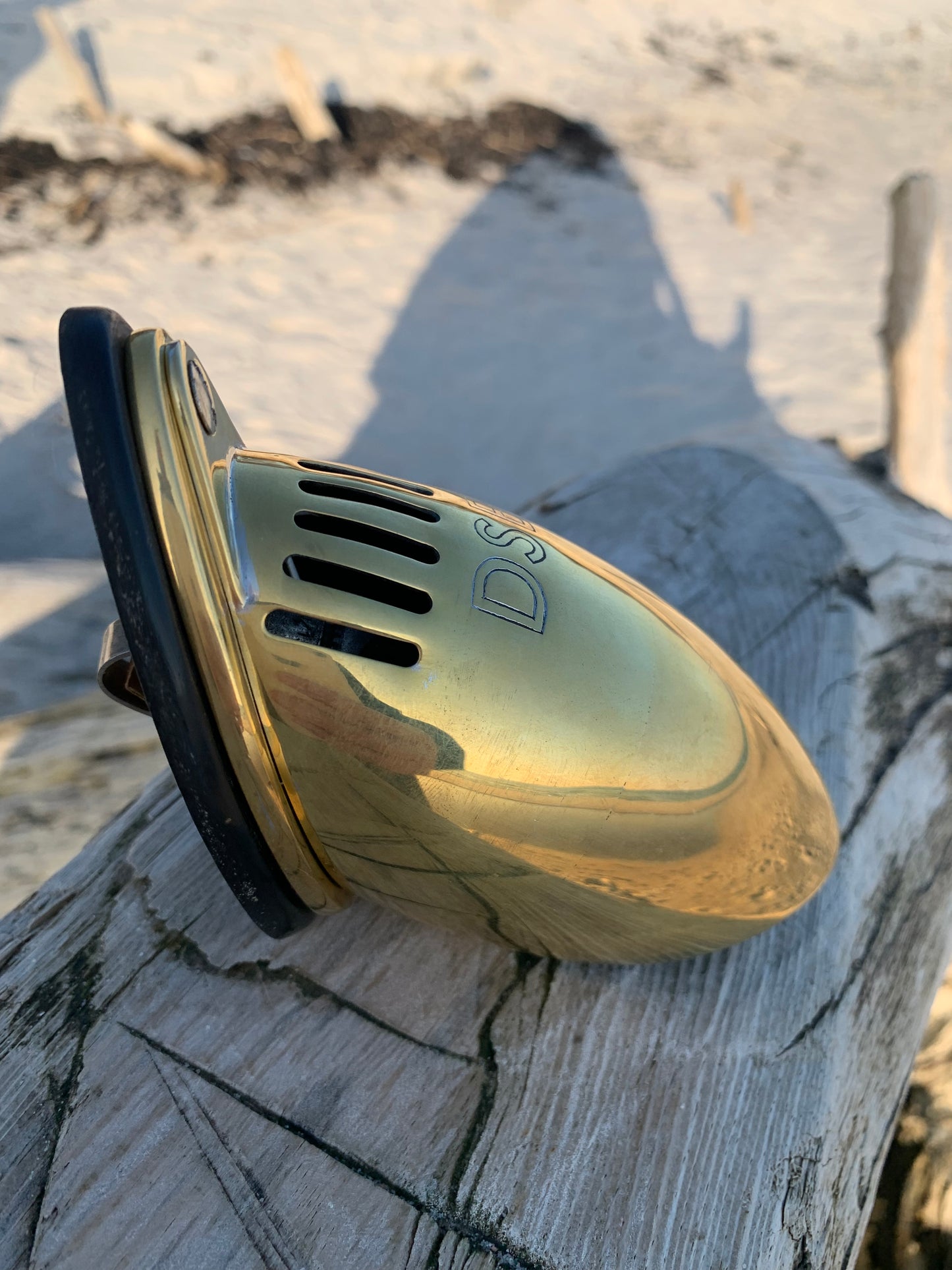 DSB-Lampe vom Schlafabteil - Messing