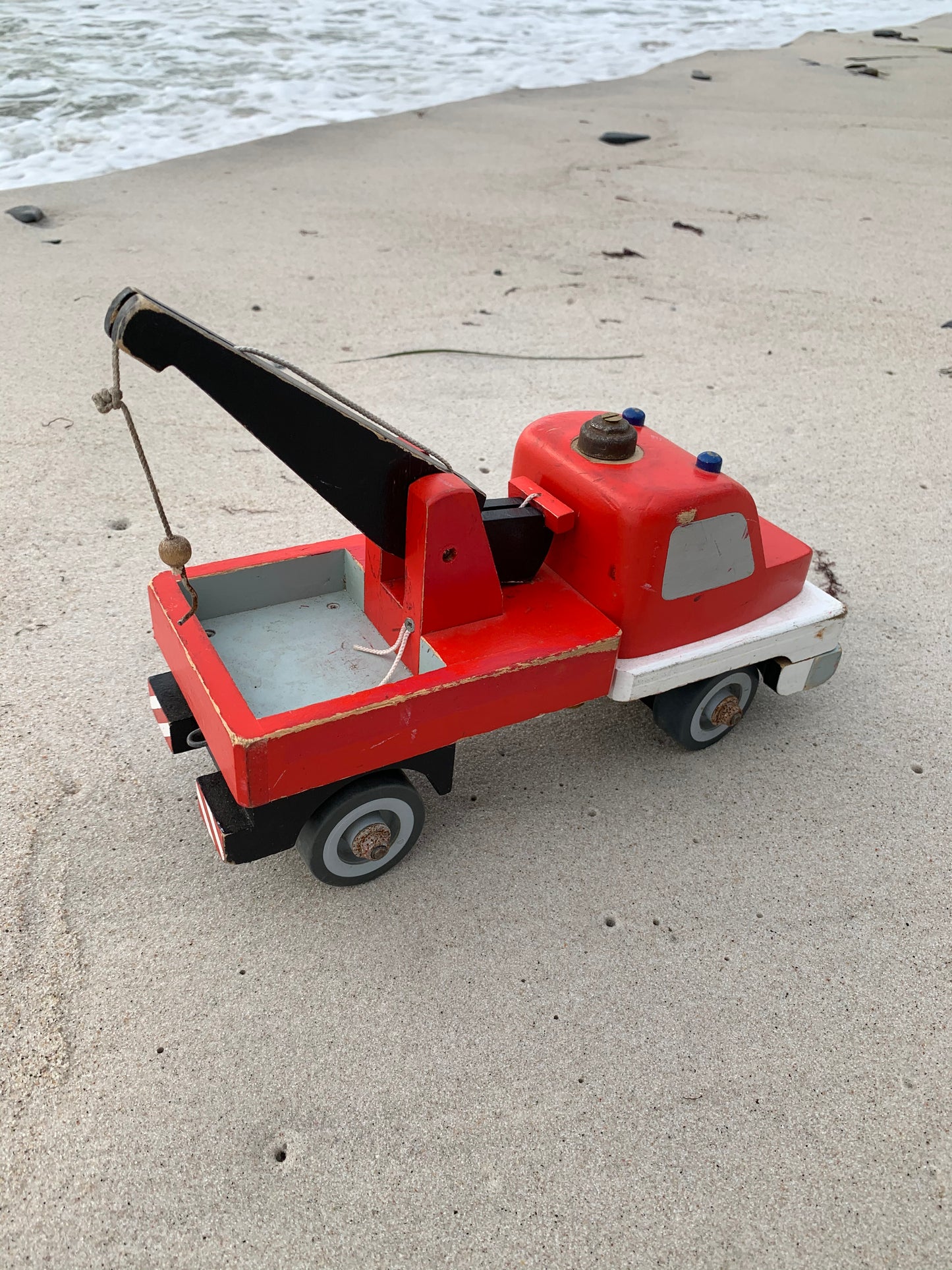 Roter Kranwagen