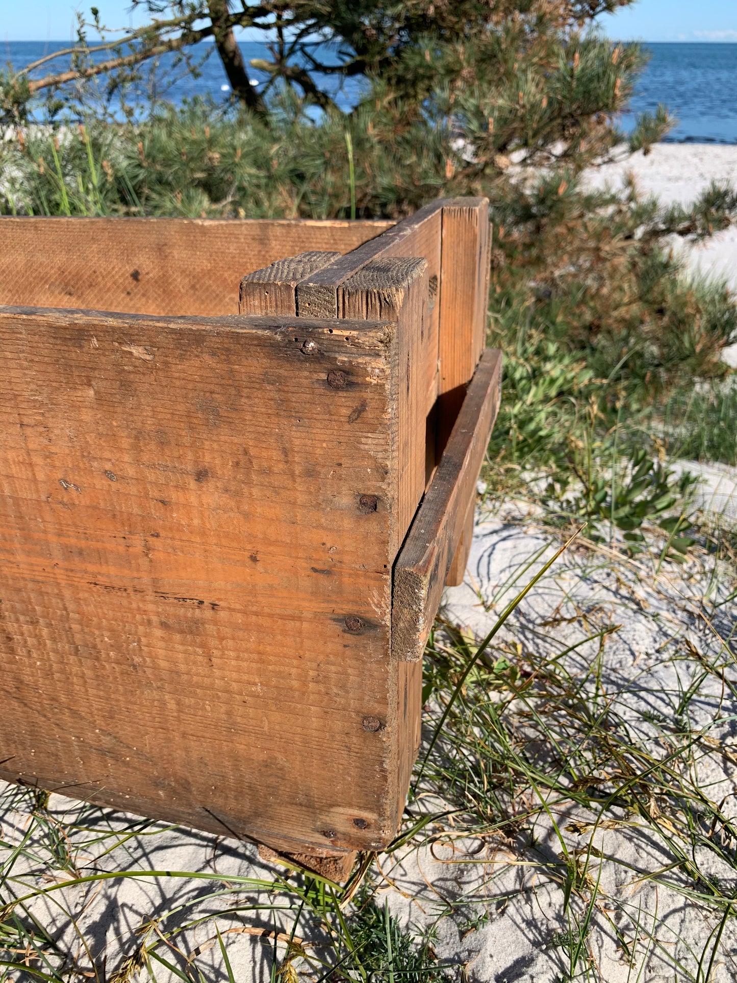Schöne Holzkiste der Brauerei Eslöv