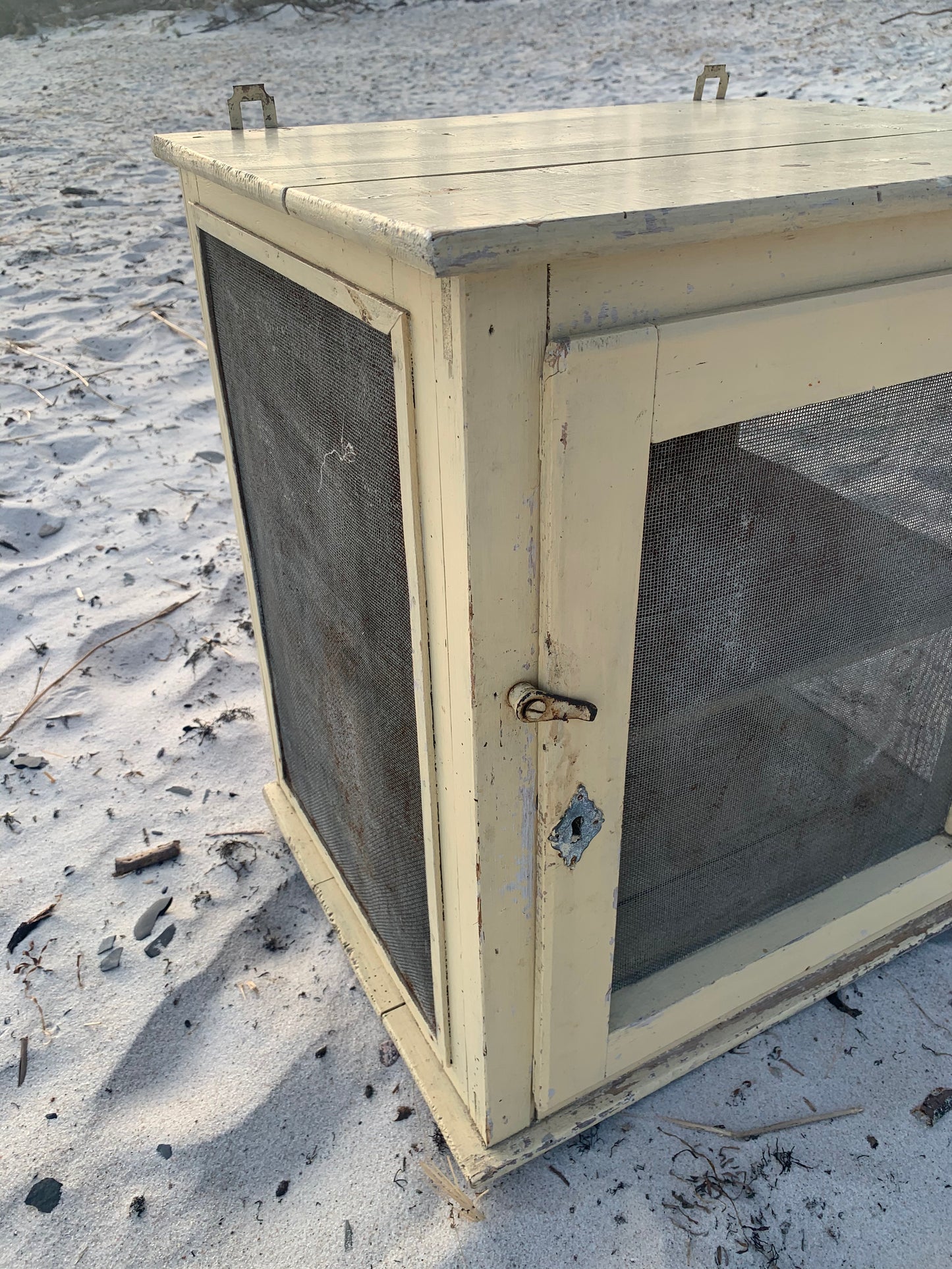 Wunderschöner Fliegenschrank mit Patina