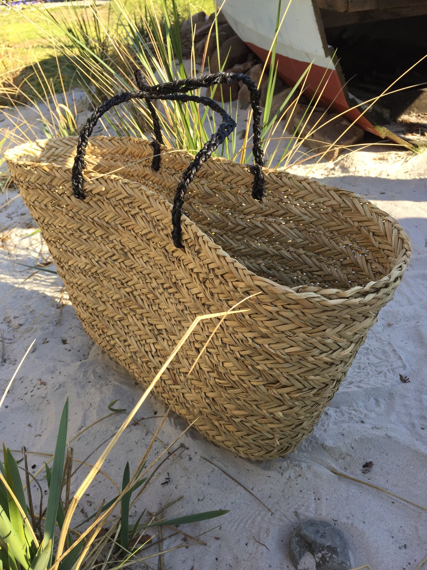 Große schöne Strandtasche