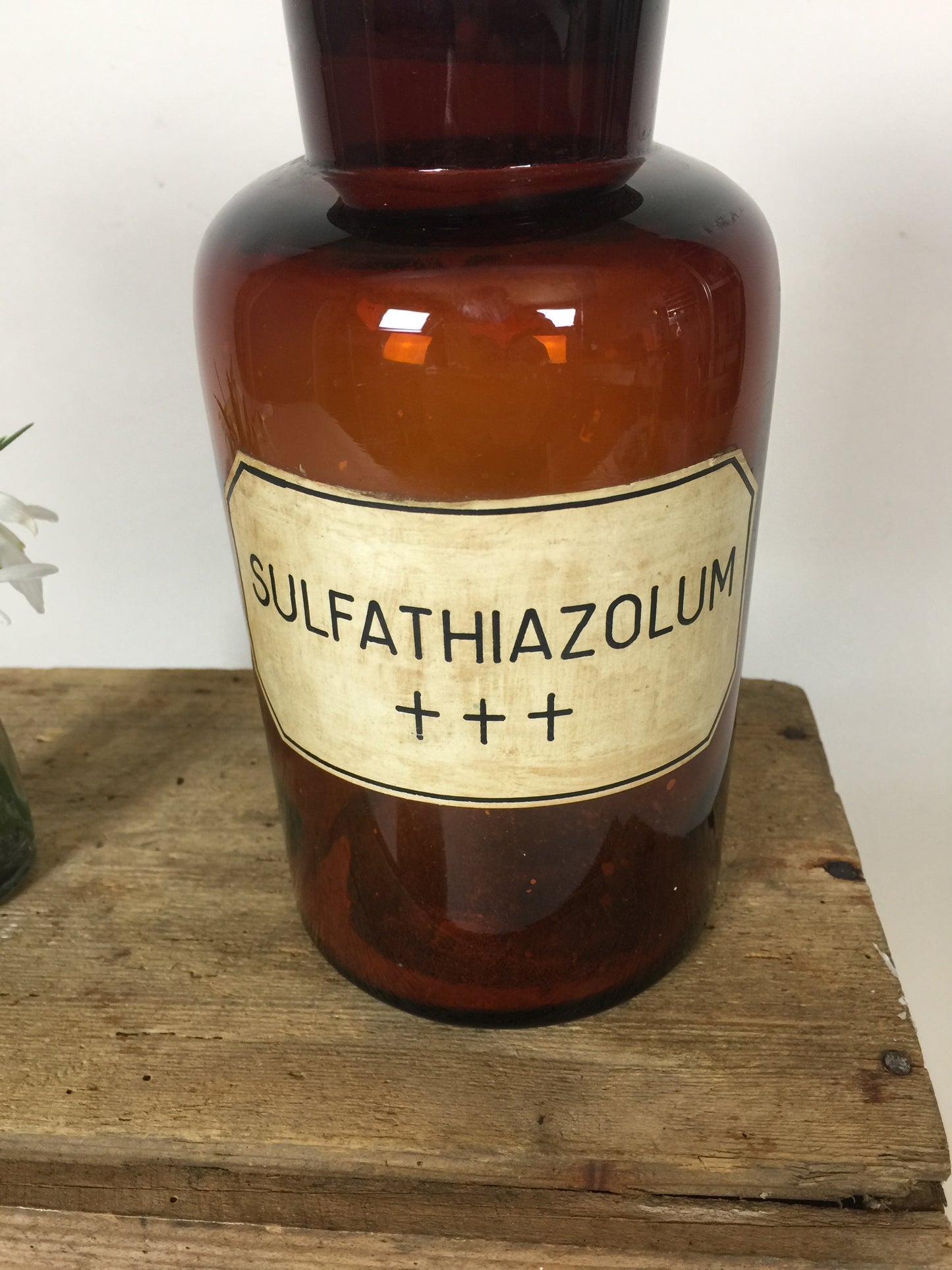 Sehr altes Apothekerglas aus der Nexø Apotheke