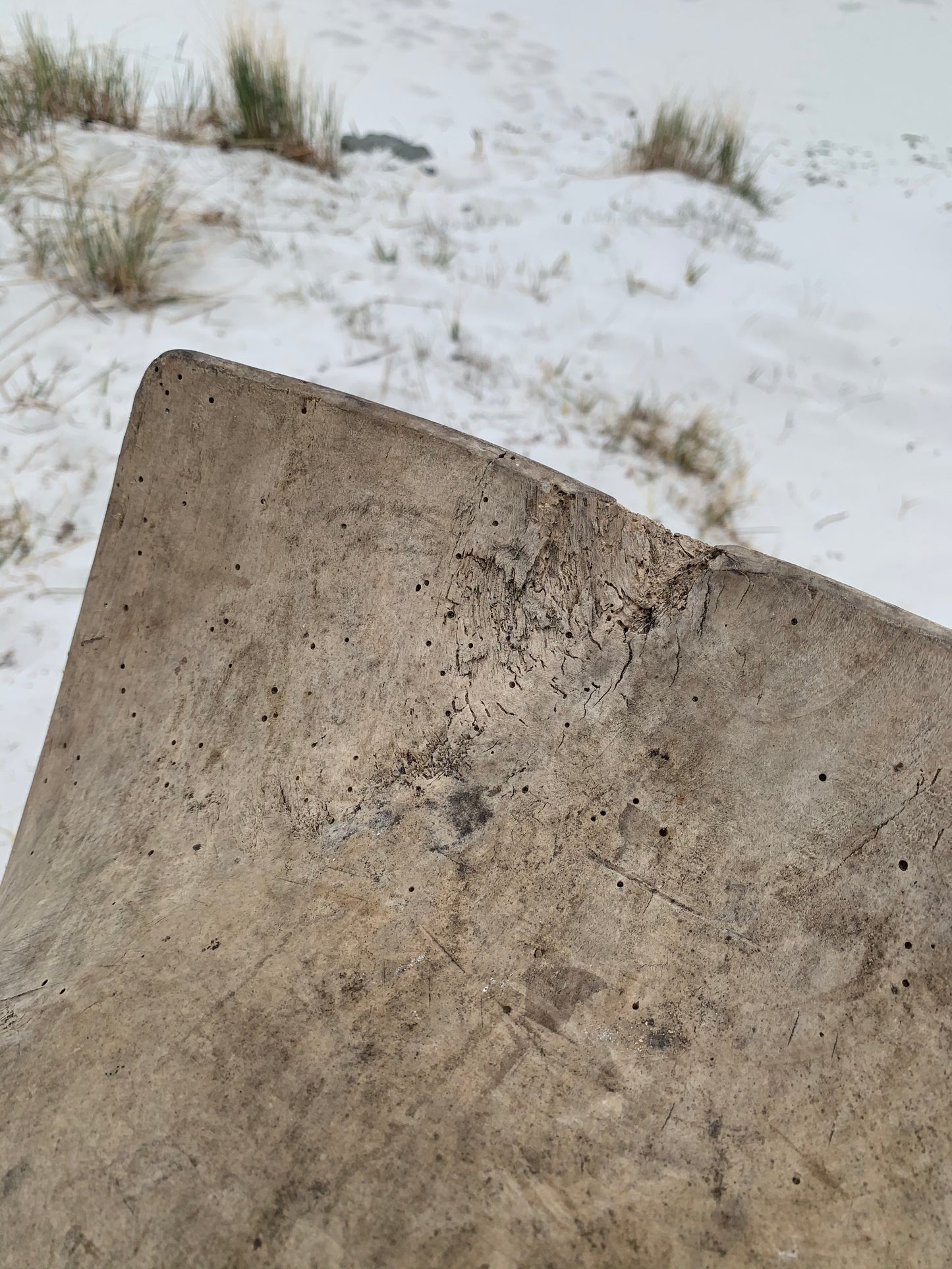Große schöne Bügelsohle mit Patina