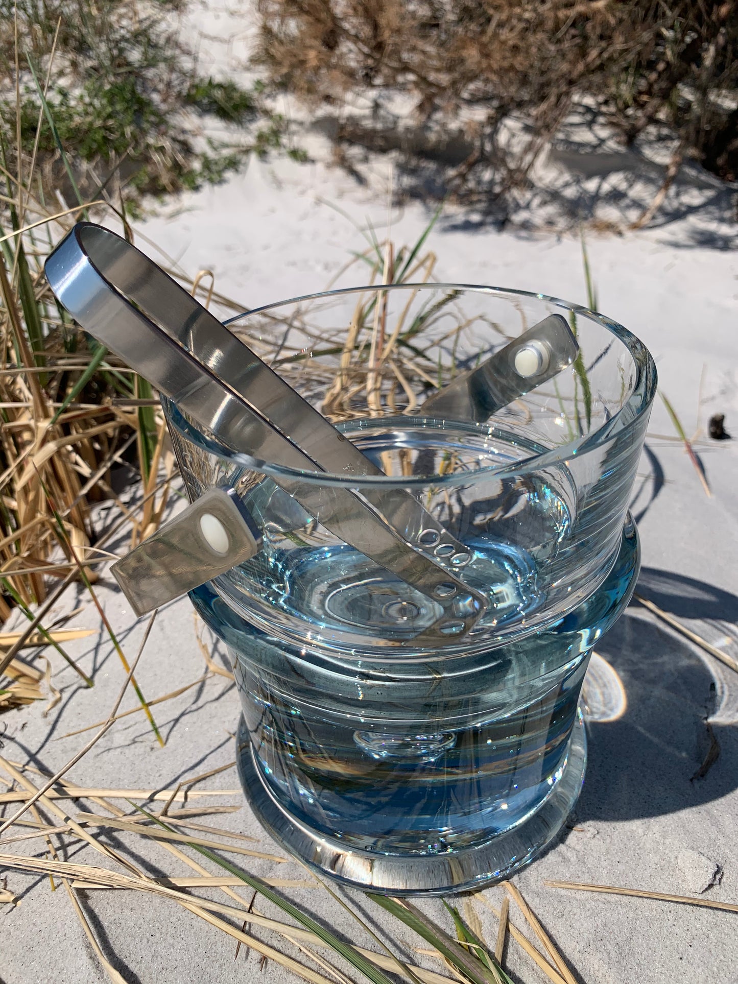 Holmegaard Eiskübel mit Stelton-Zange