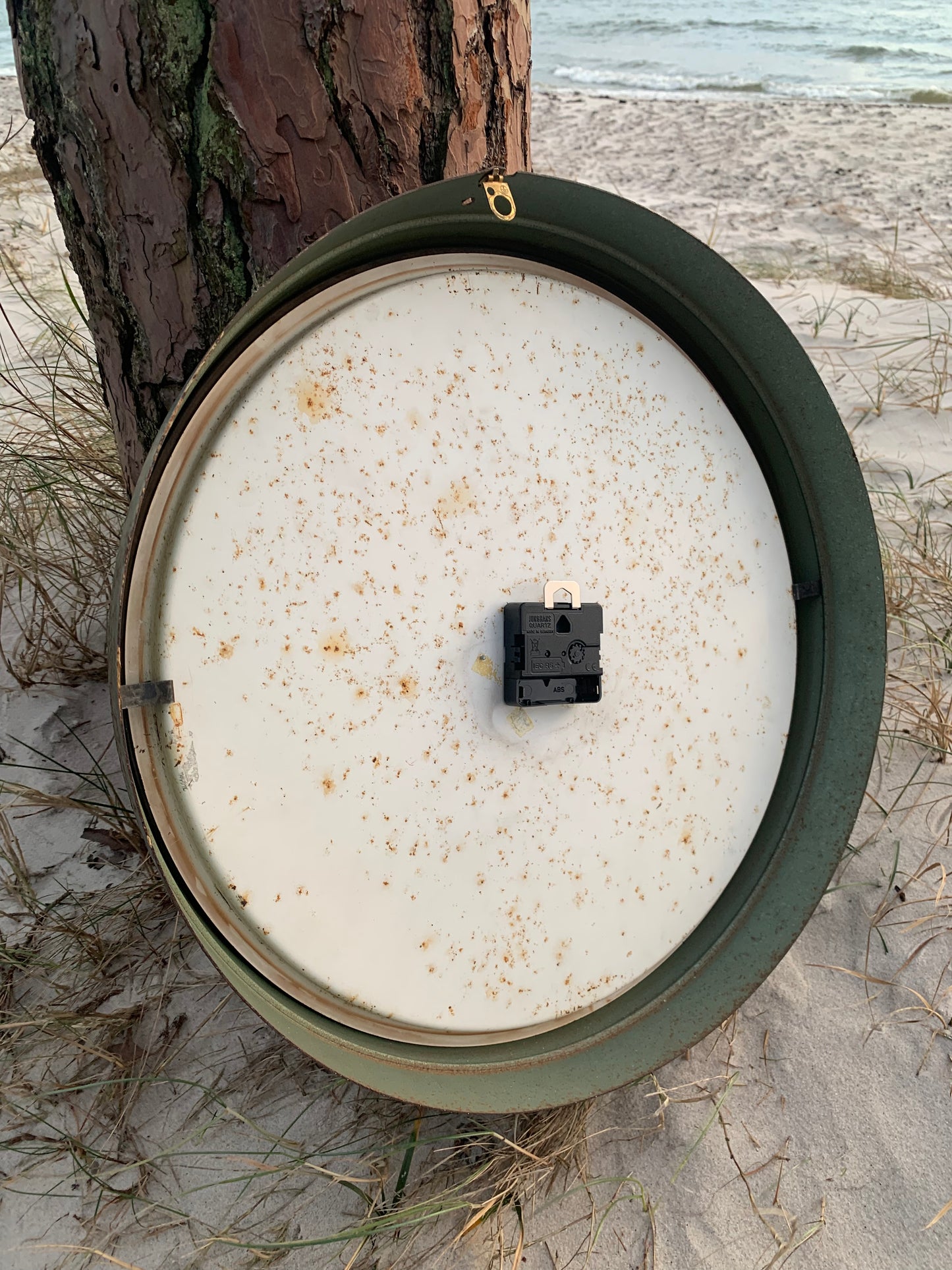 Schöne große Vintage-Uhr - Grün