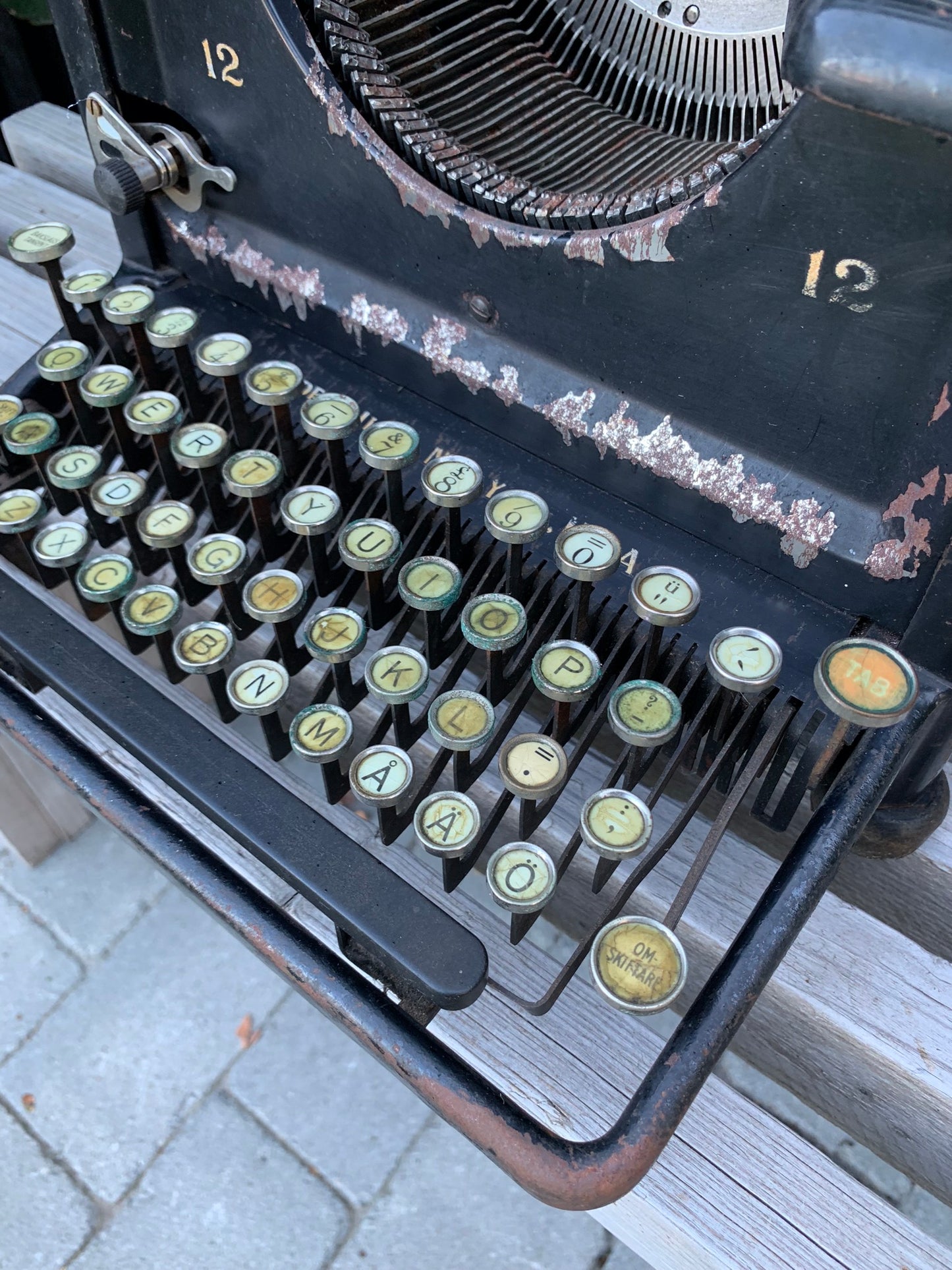 Remington Schreibmaschine mit schöner Patina