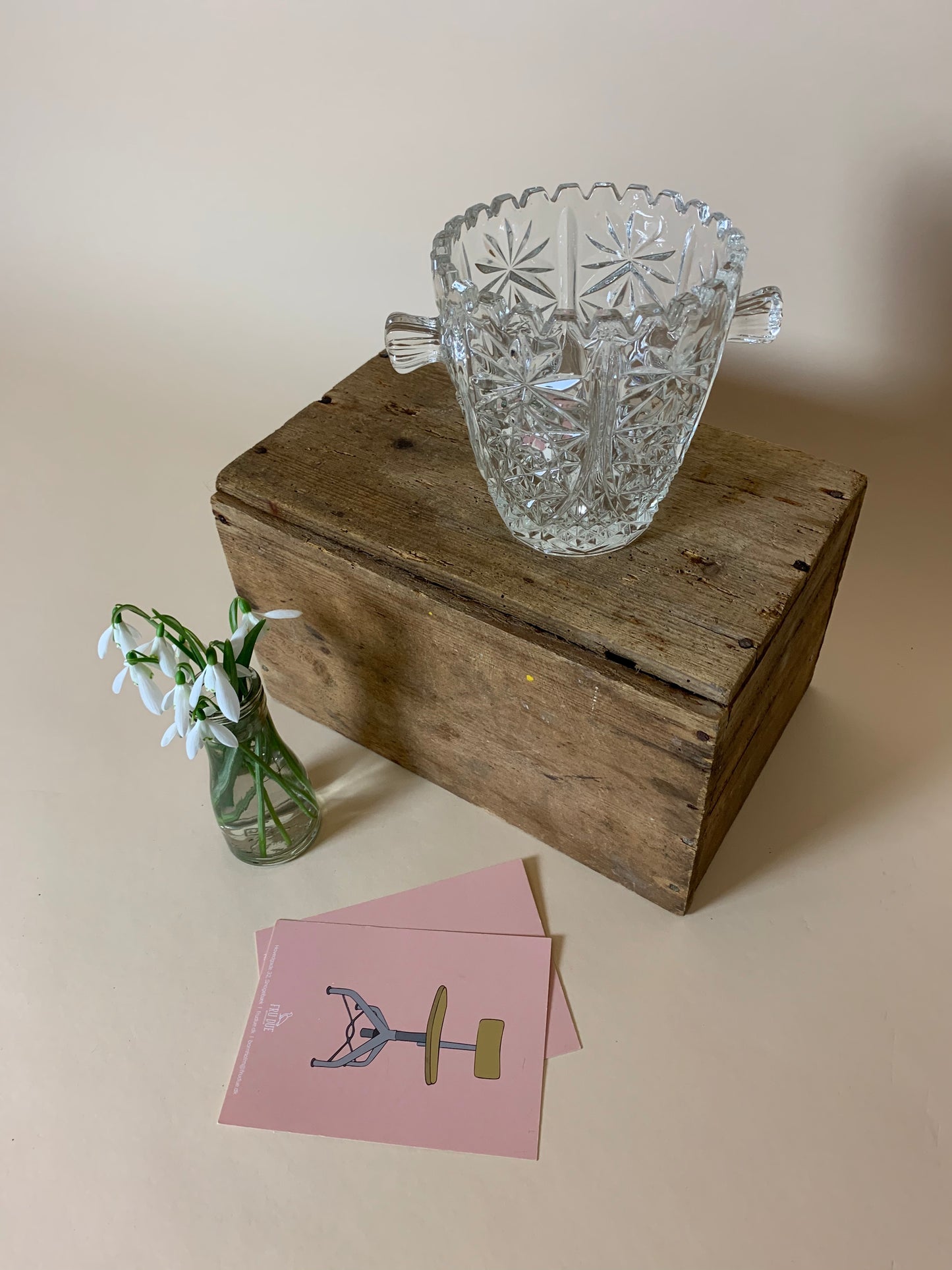 Eiskübel aus Glas mit "Ohren"