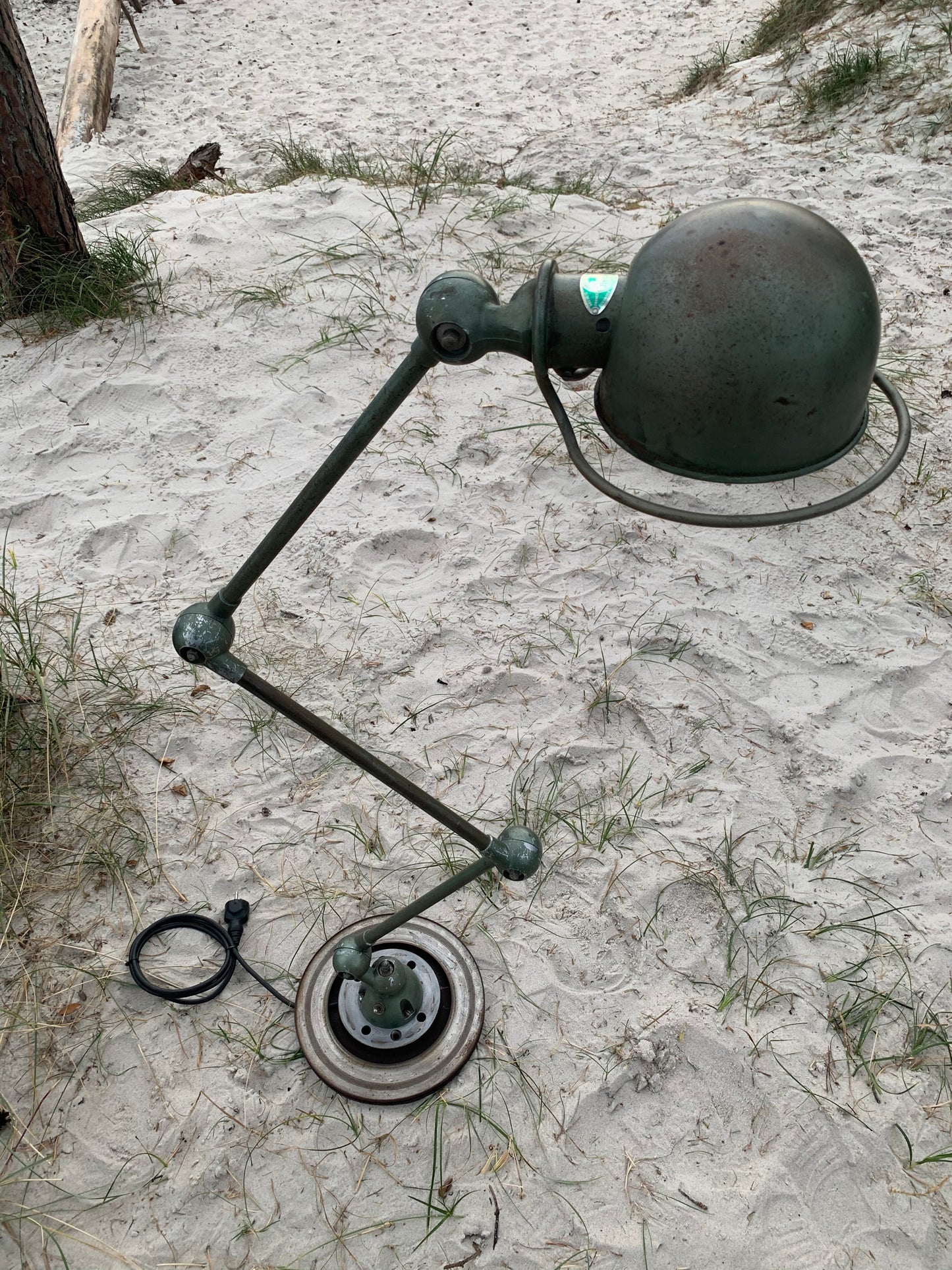 Jieldé Stehlampe mit 3 Armen - Grün