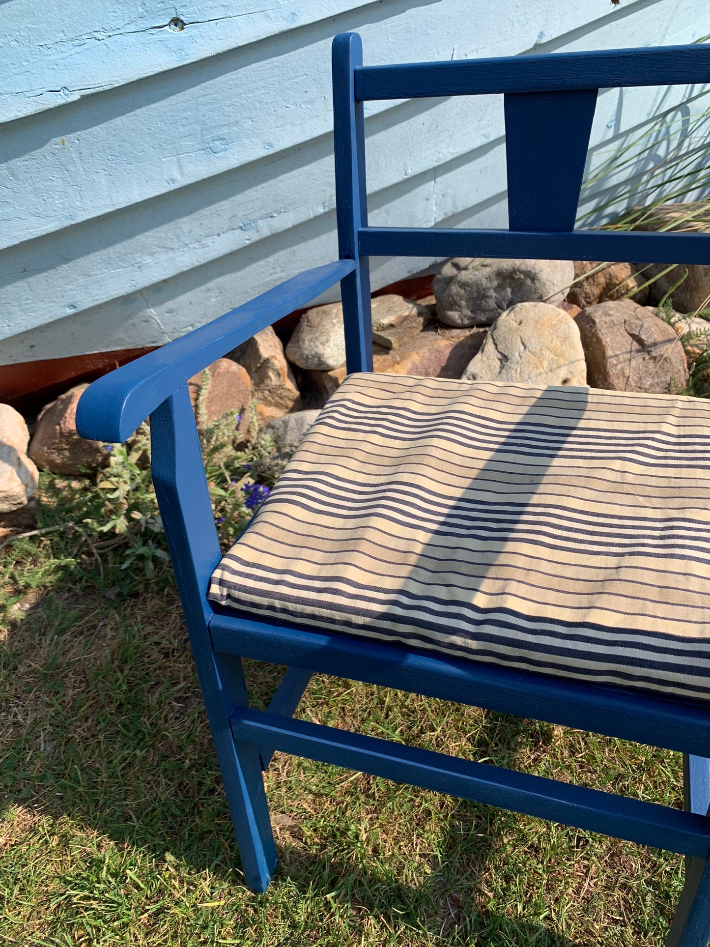 Kaare klint Kinderstuhl in Blau mit Kissen