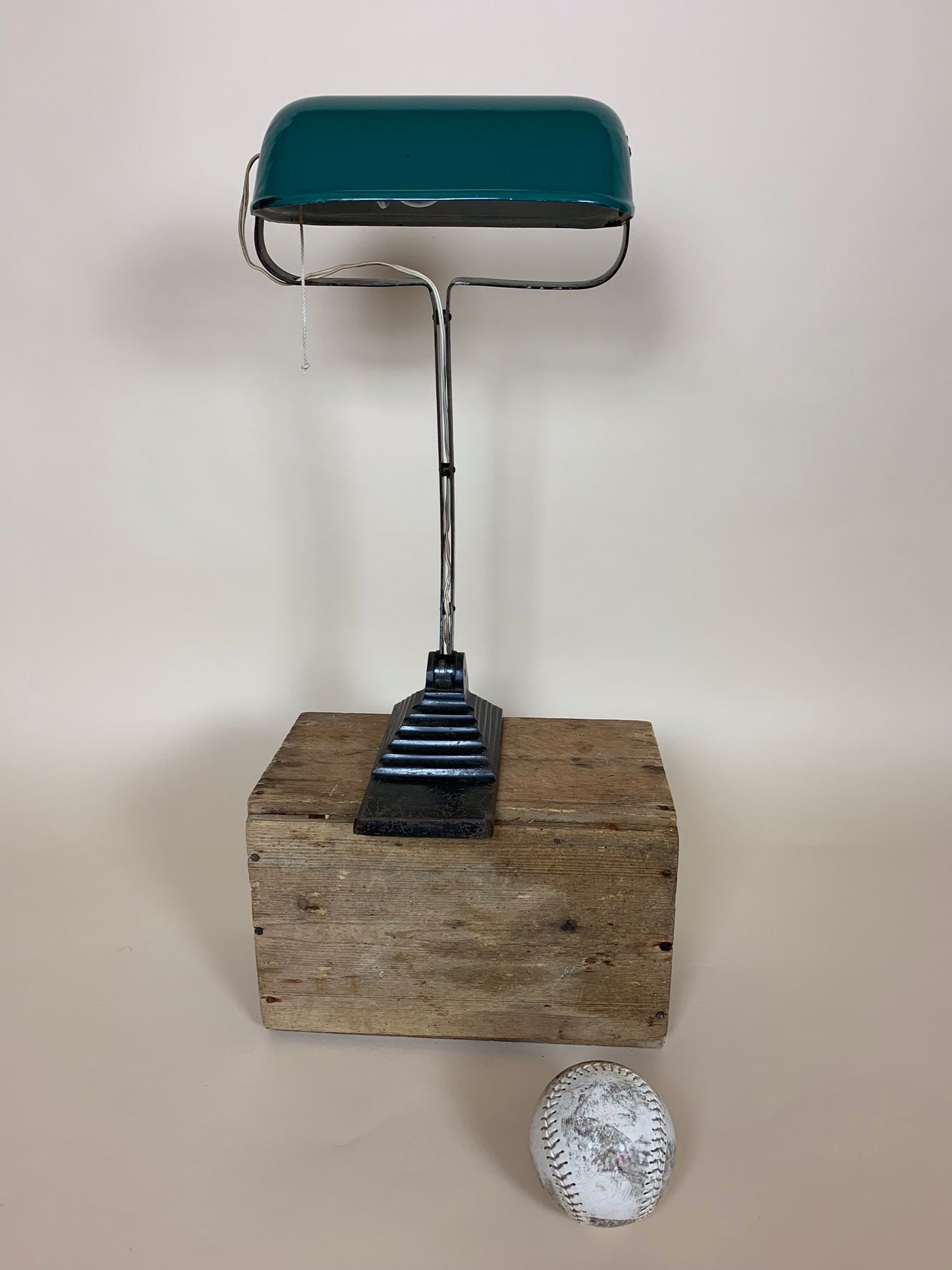 Alte Erpe Schreibtischlampe aus Belgien