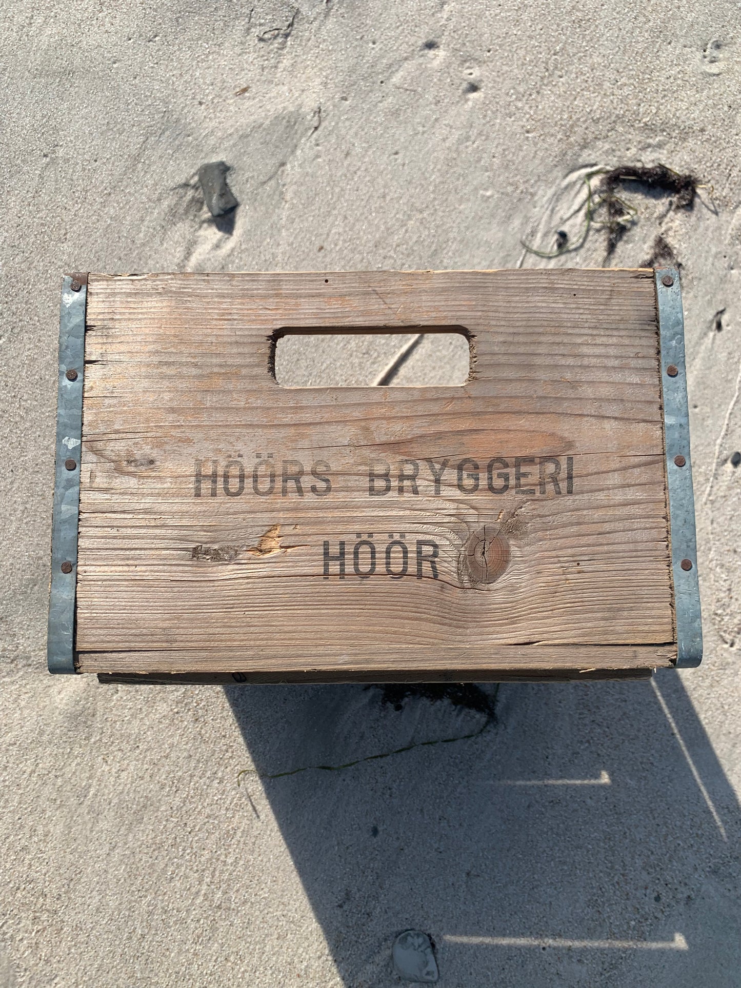 Holzkiste aus Brauerei in Höör