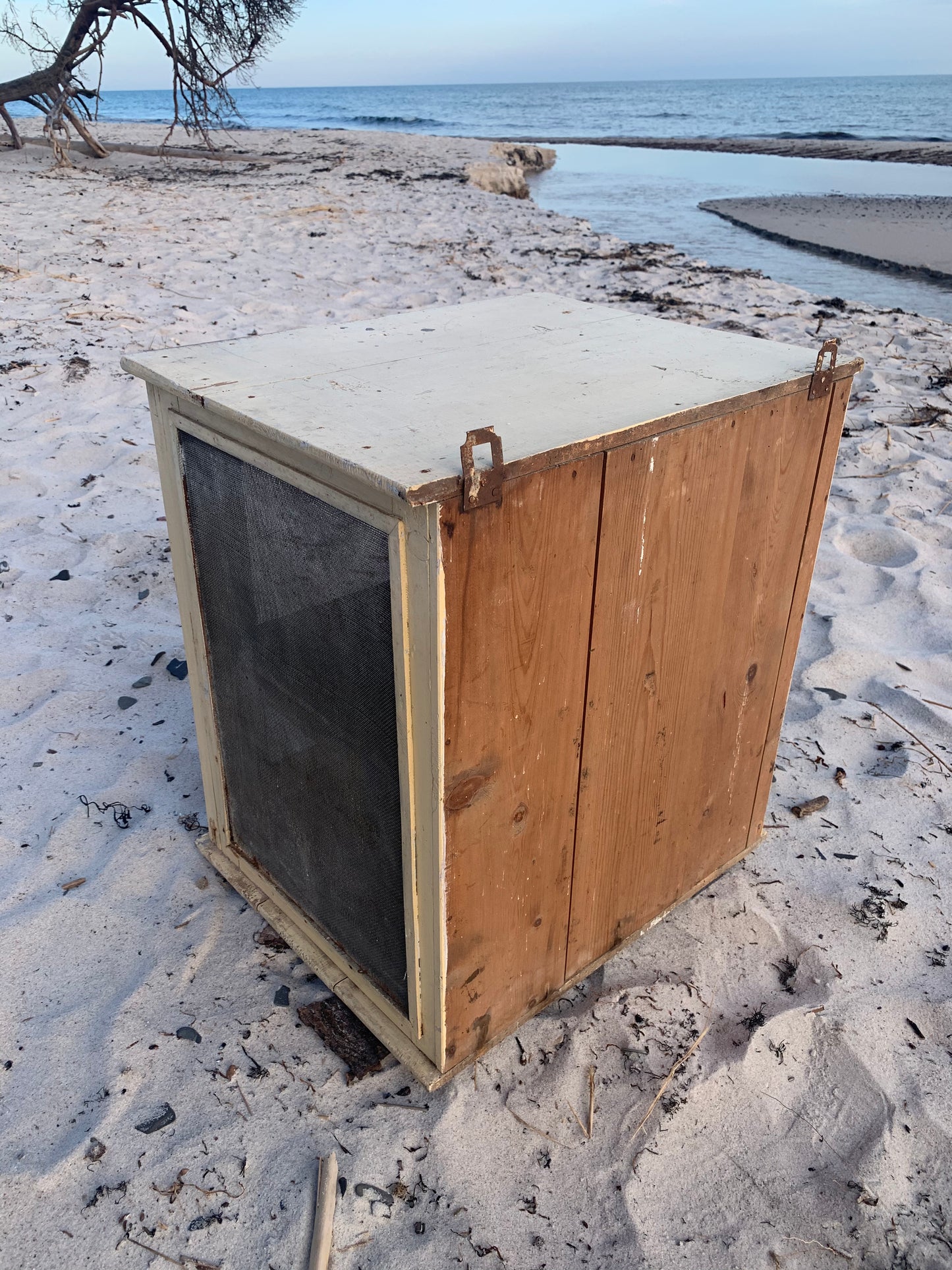 Wunderschöner Fliegenschrank mit Patina