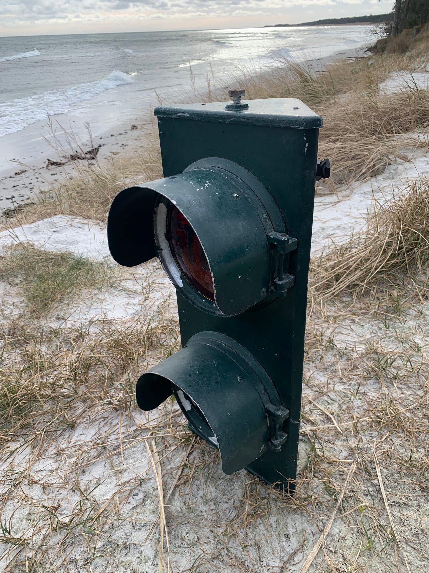 Schönes altes DSB Gleislichtsignal