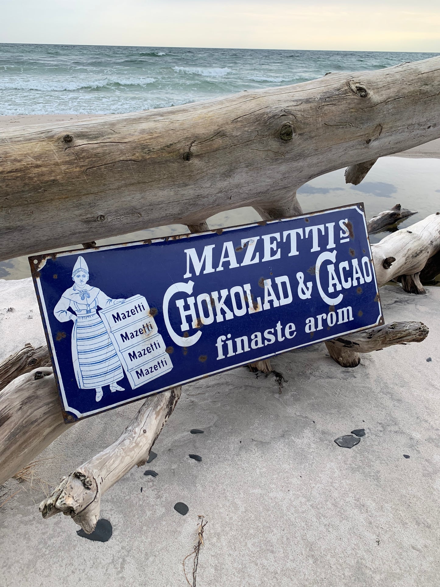 Emailleschild - Mazetti