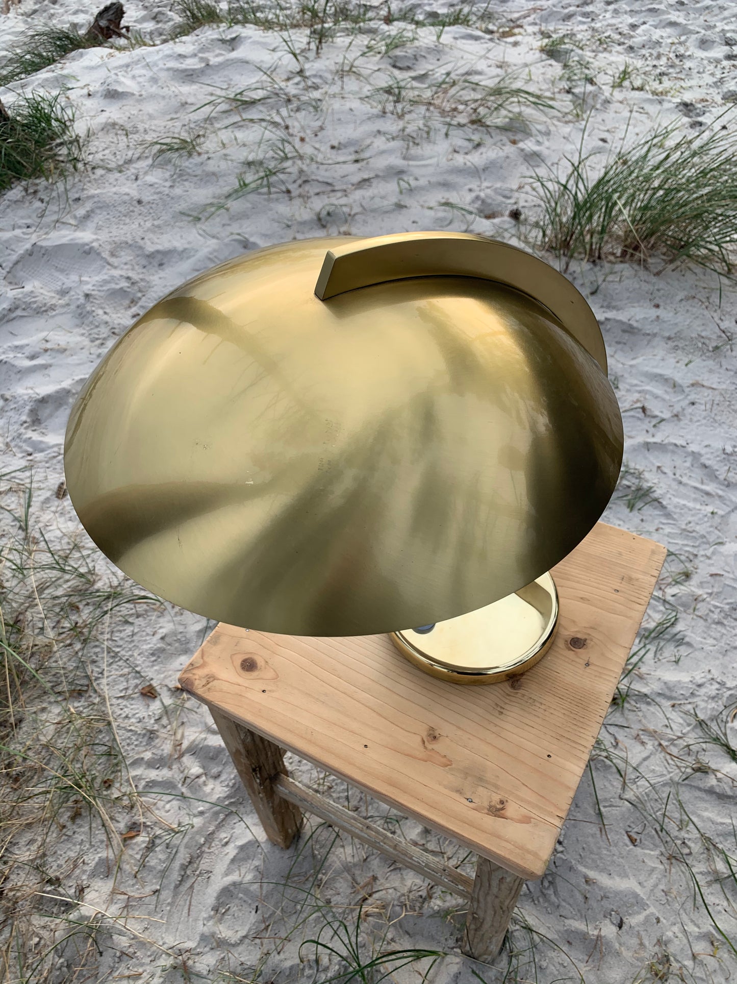 Egon Hillebrand Vintage Lampe aus Messing