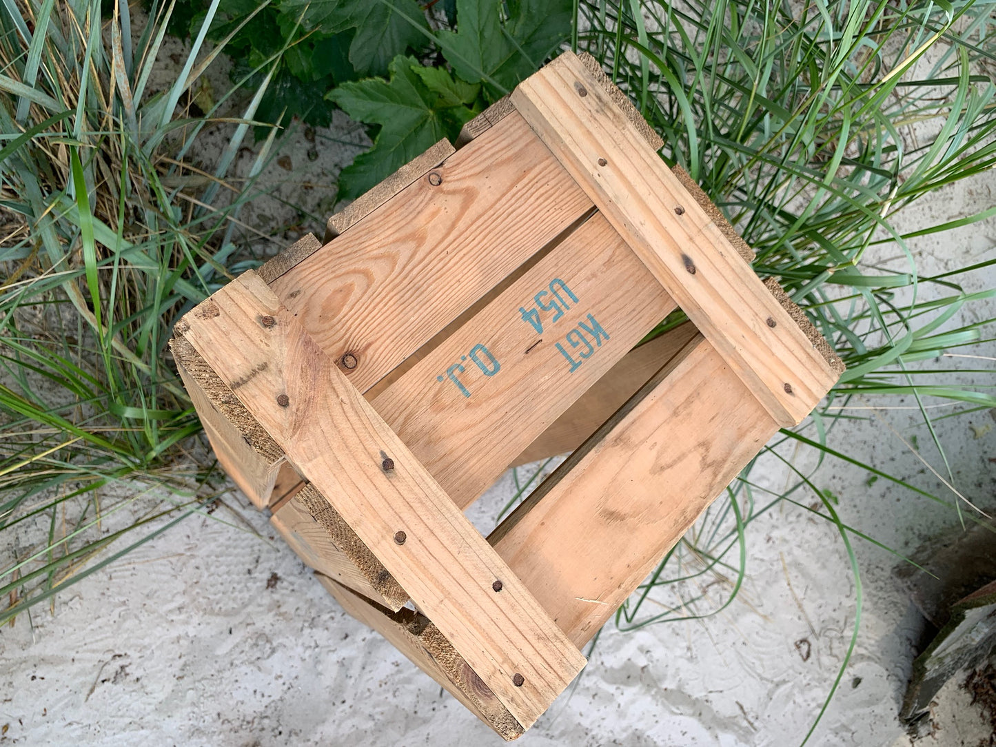 Obstkiste aus Holz mit schönem Schriftzug