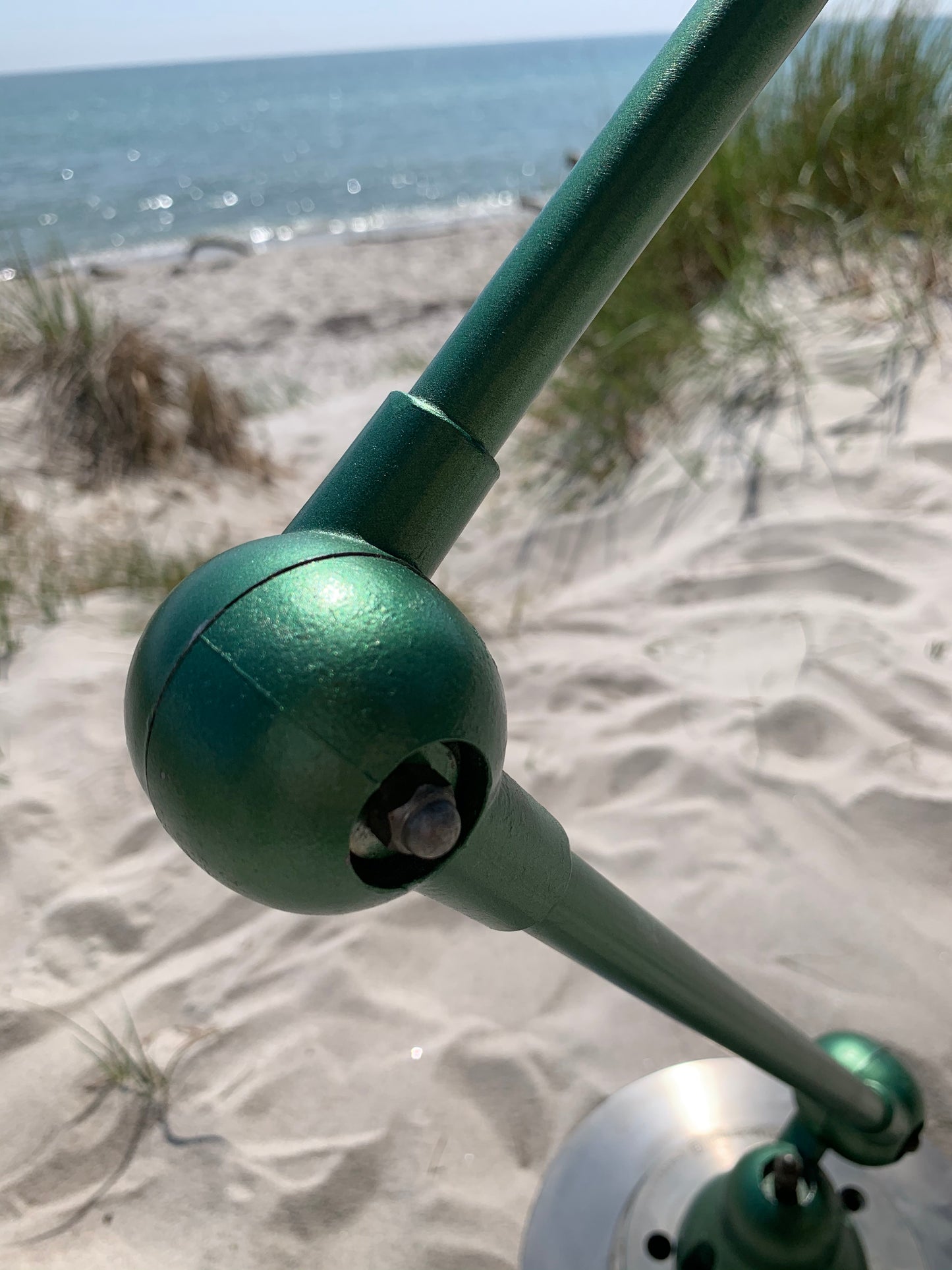 Jieldé-Lampe mit 4 Armen - Grün mit Ein-/Ausschalter