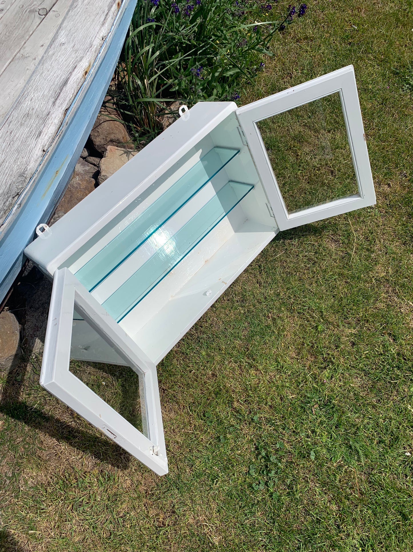 Vitrine mit Glastüren