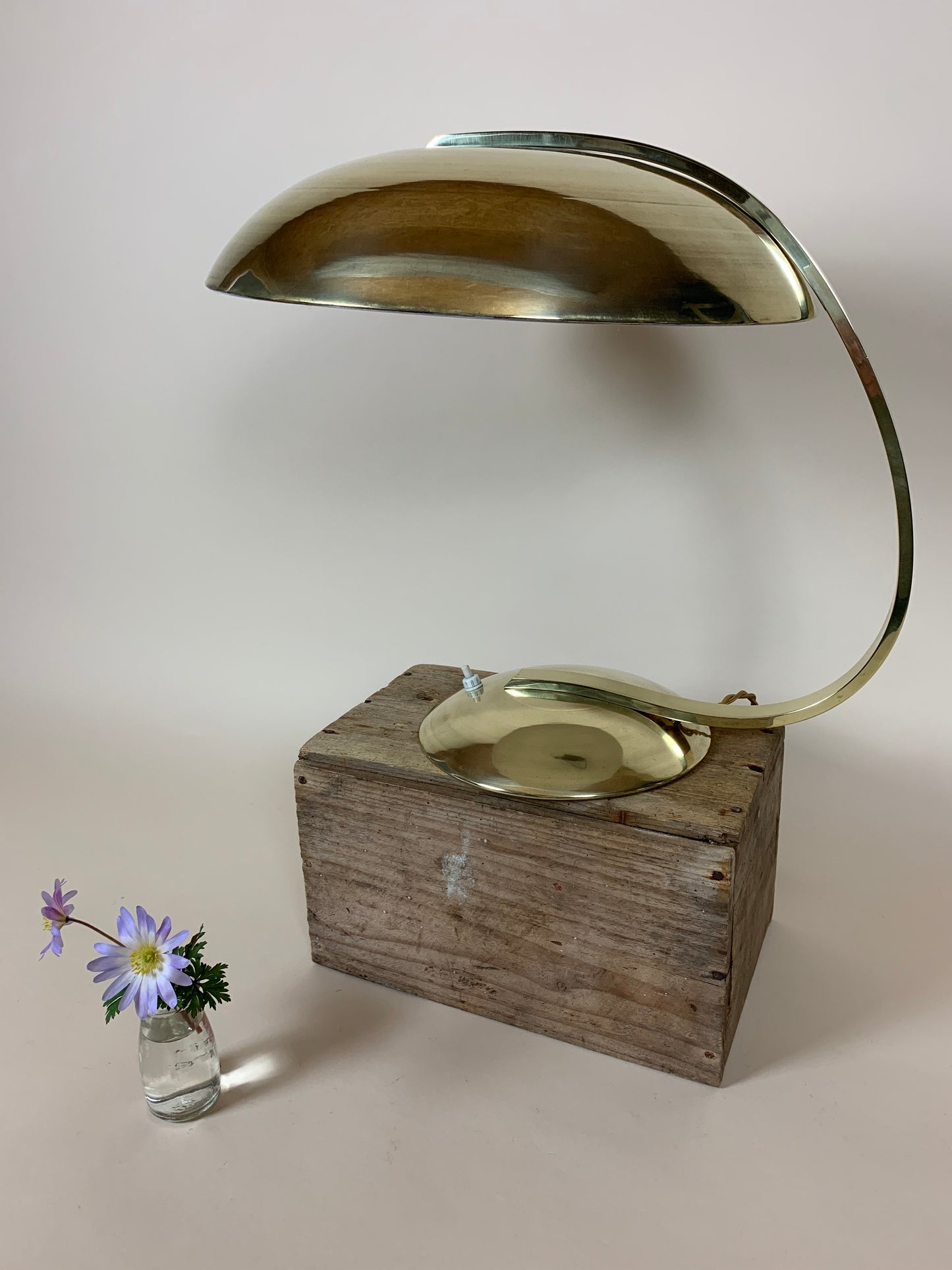 Messinglampe von Hillebrand